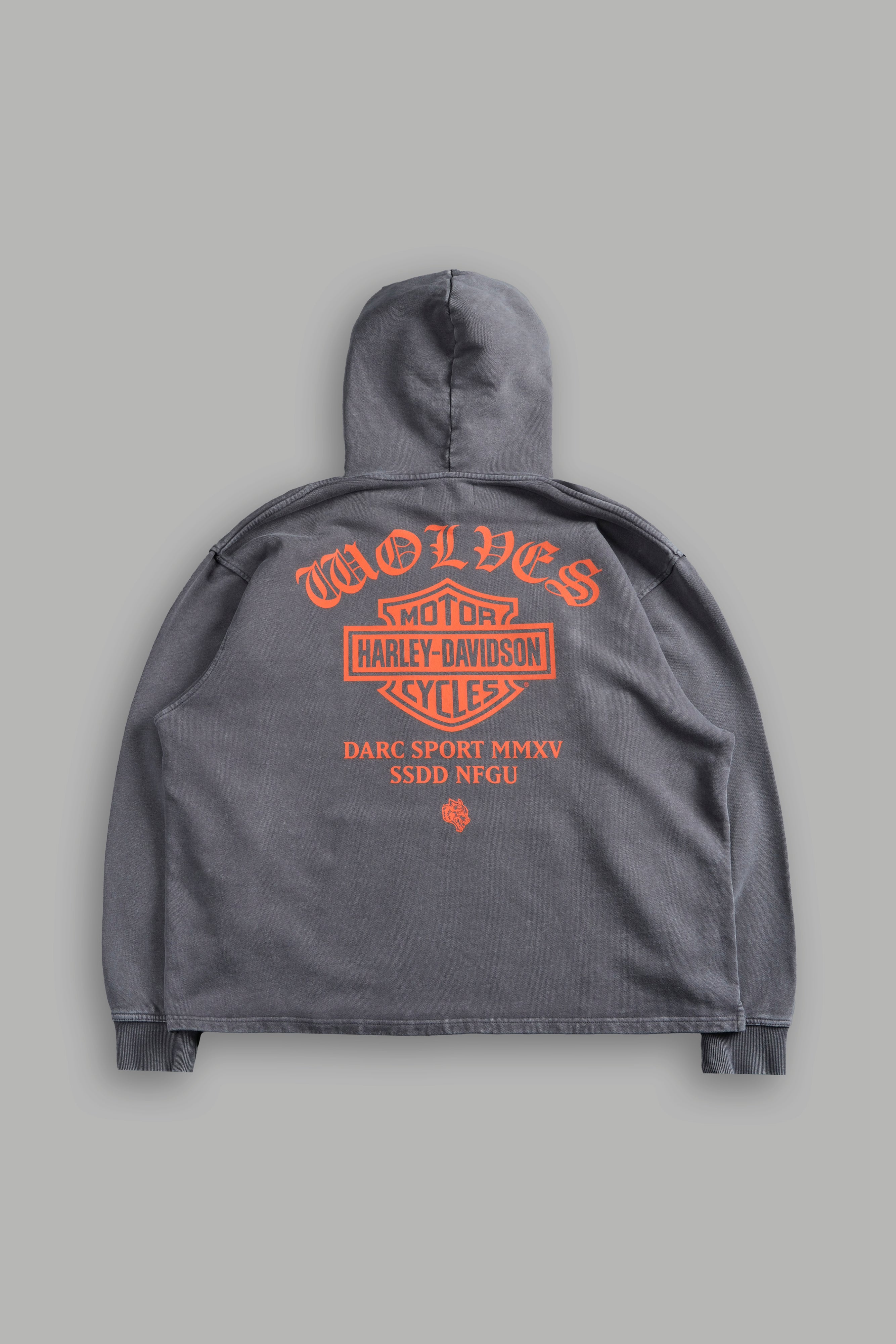 Harley-Davidson Wolves "Moaty" Hoodie in Slate Gray