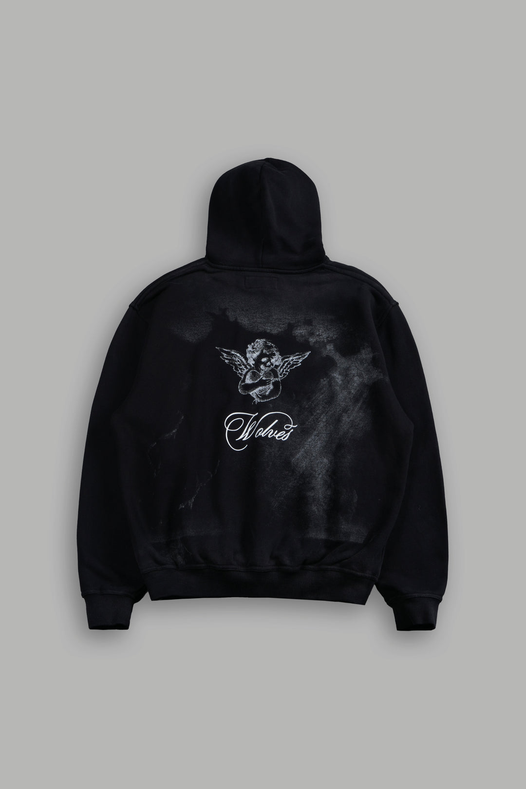 (1 OF 500) Divine Light "Pierce" Hoodie in Black Drift Wash