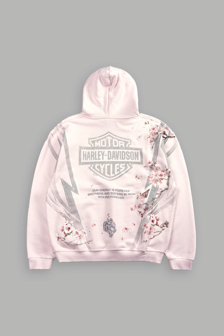 Iron Sakura Pierce Hoodie in Blush Pink