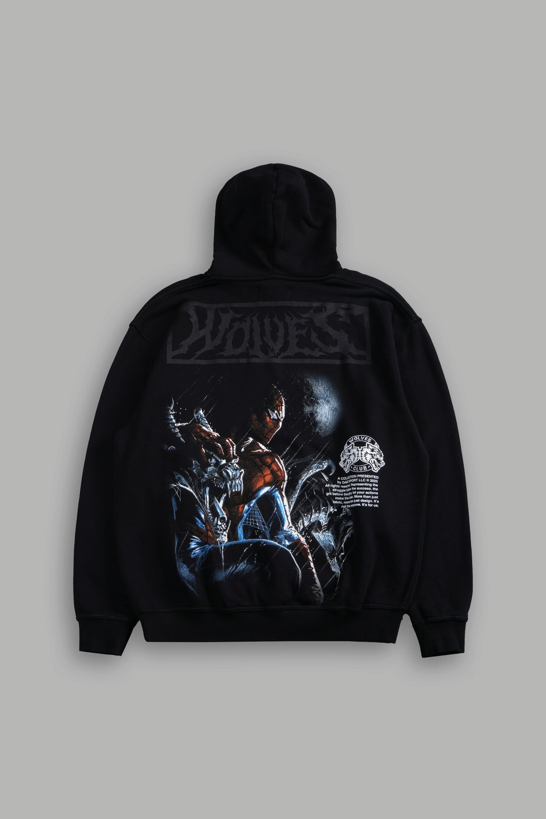 Spider in the Night "Pierce" Hoodie in Black