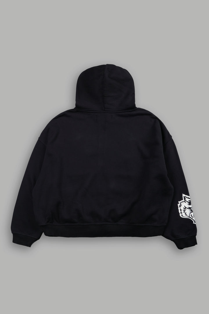 Doomed Love Vex Double Zip Hoodie in Black