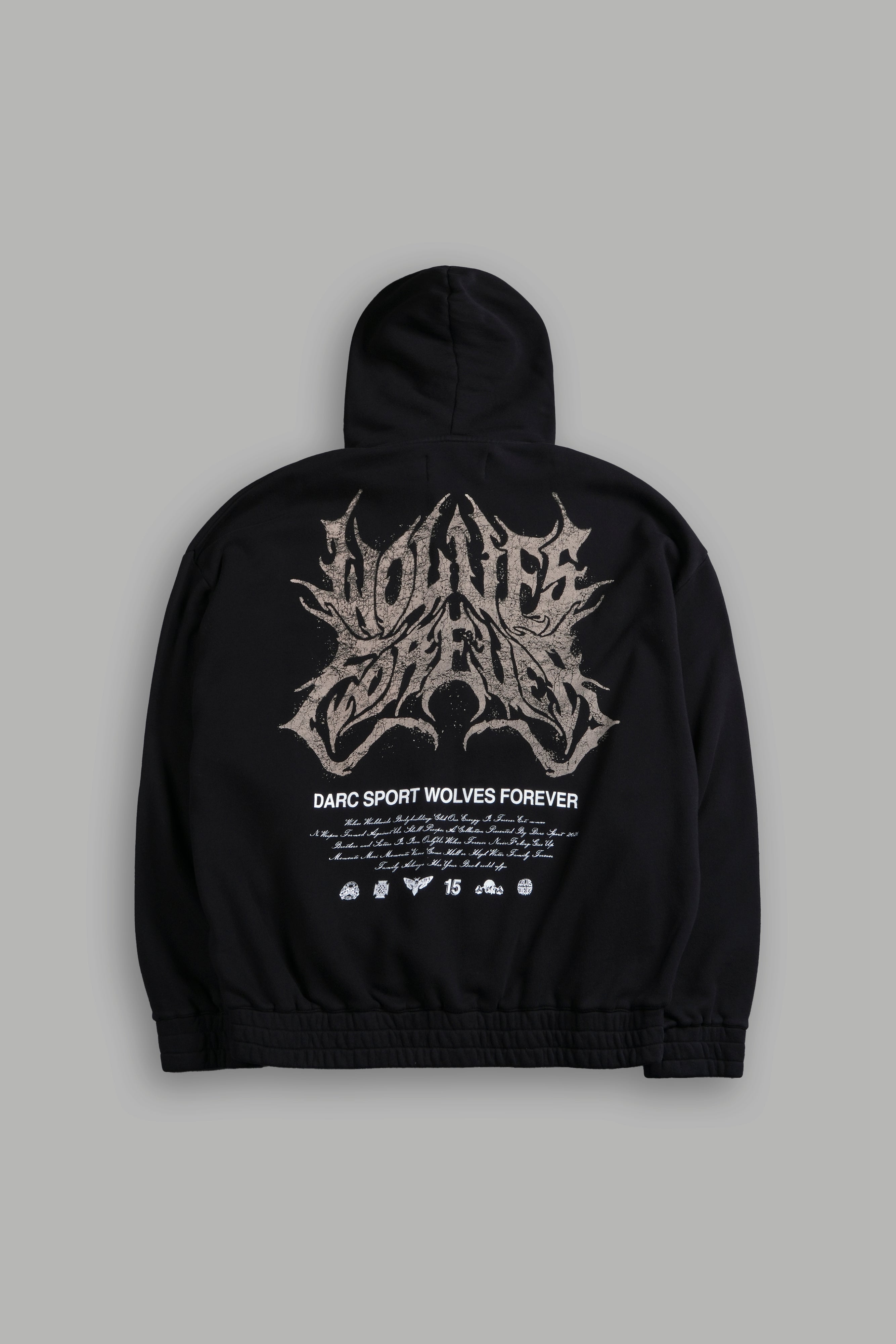 Sheer Loyalty "Chambers" Zip Hoodie in Black