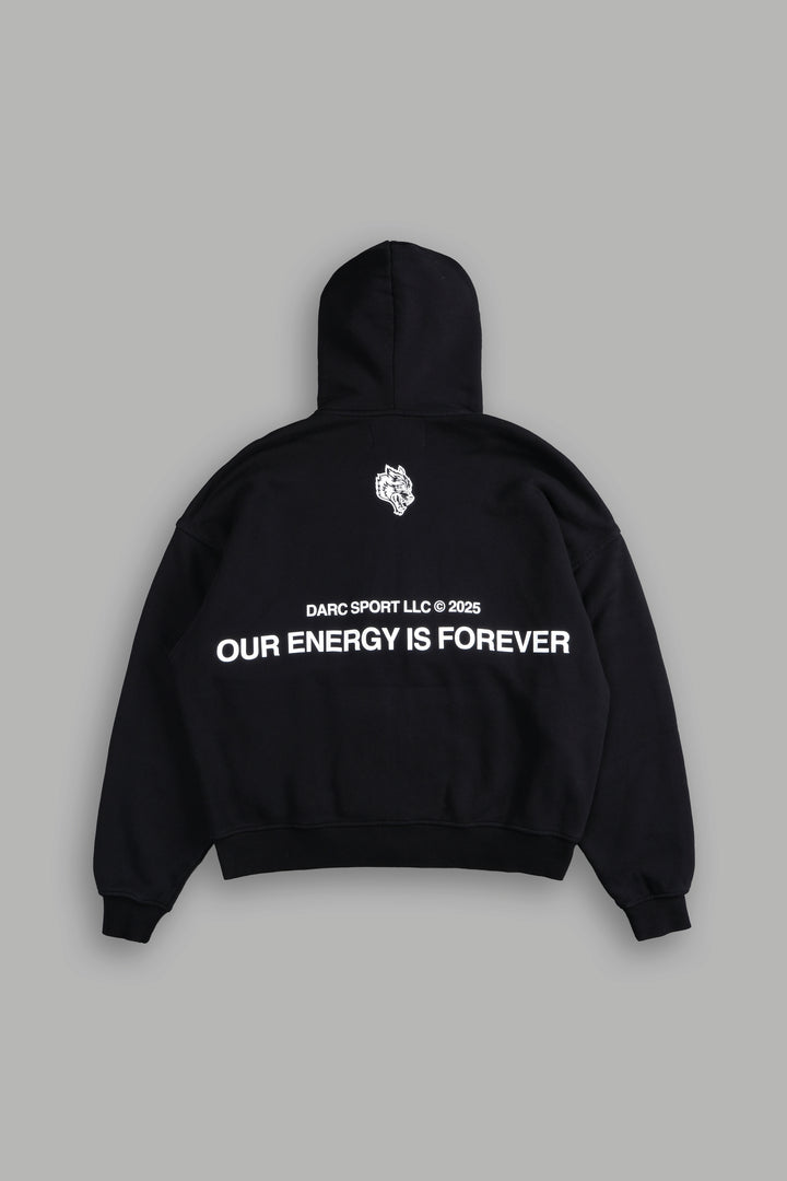 Crossed Paths Darco Double Zip Hoodie in Black