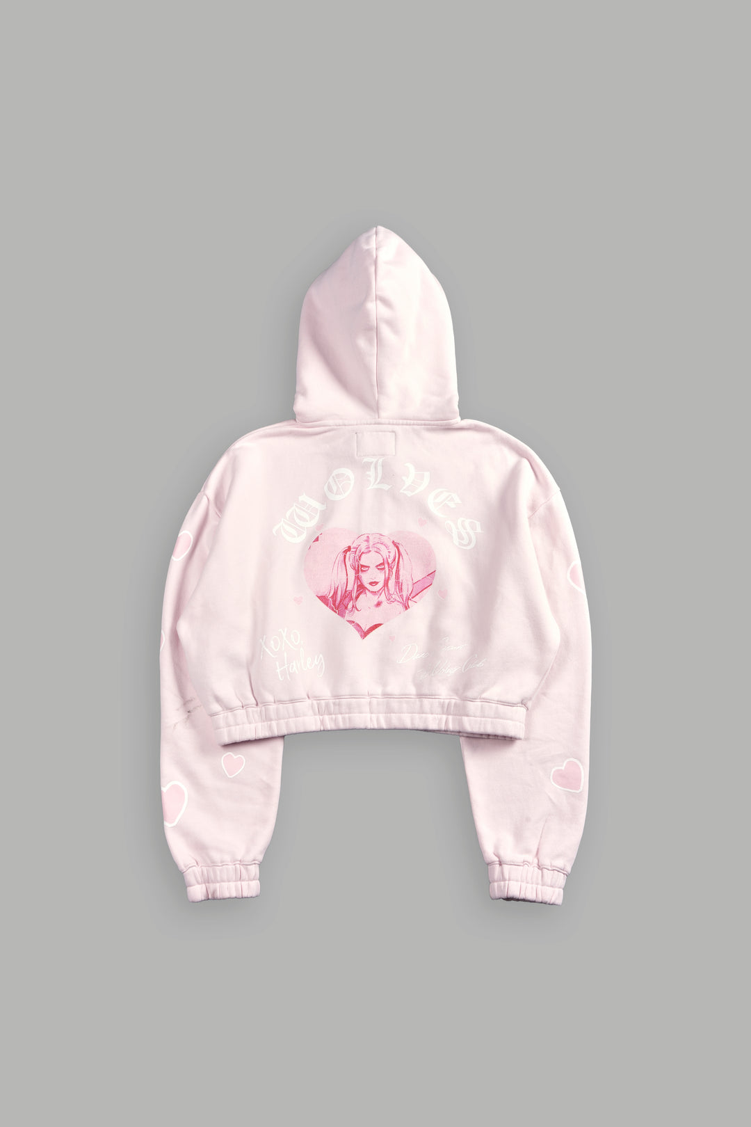 Her Energy "Chambers" (Cropped) Zip Hoodie in Blush Pink
