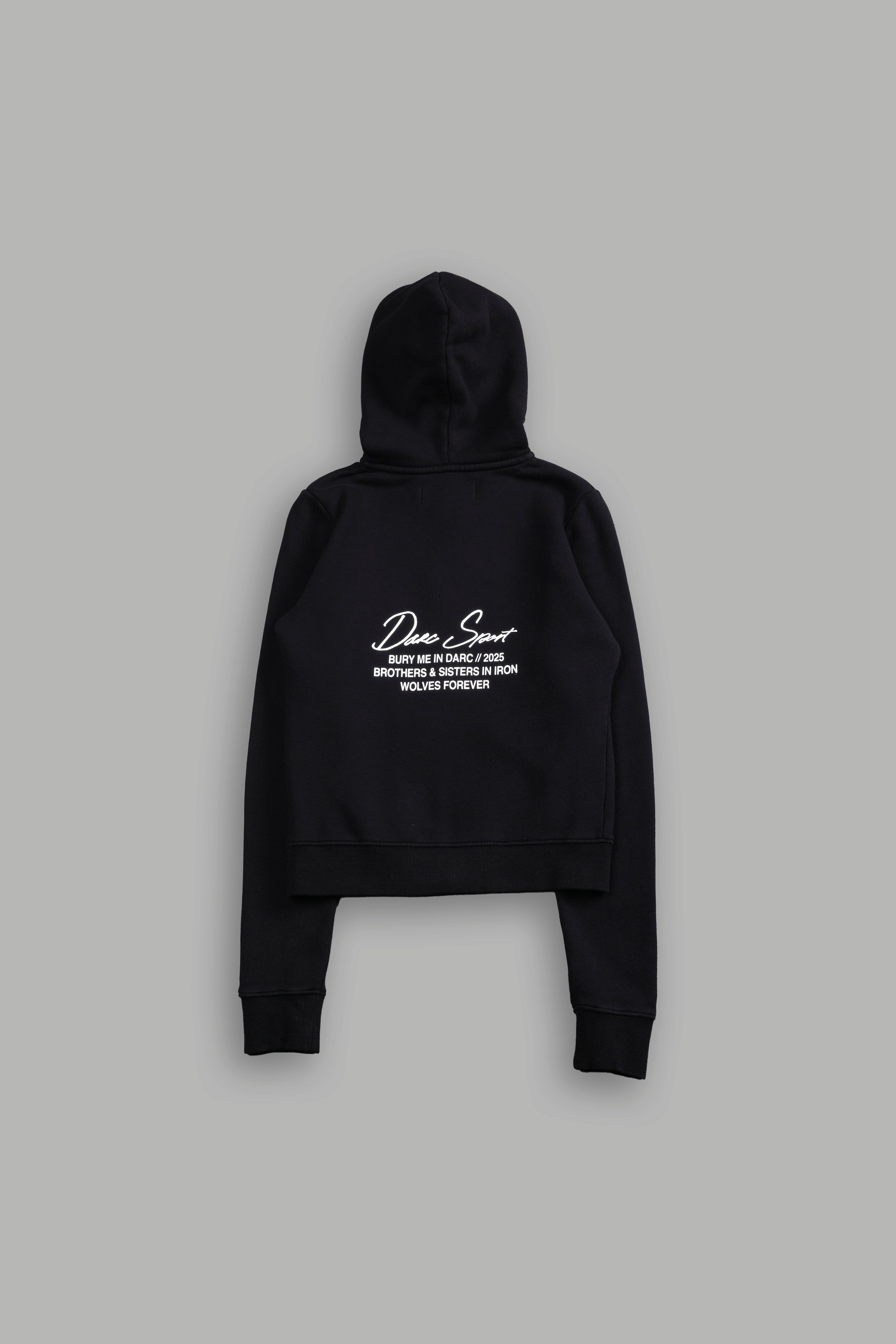 Our Time "Iris" Zip Up She Hoodie in Black