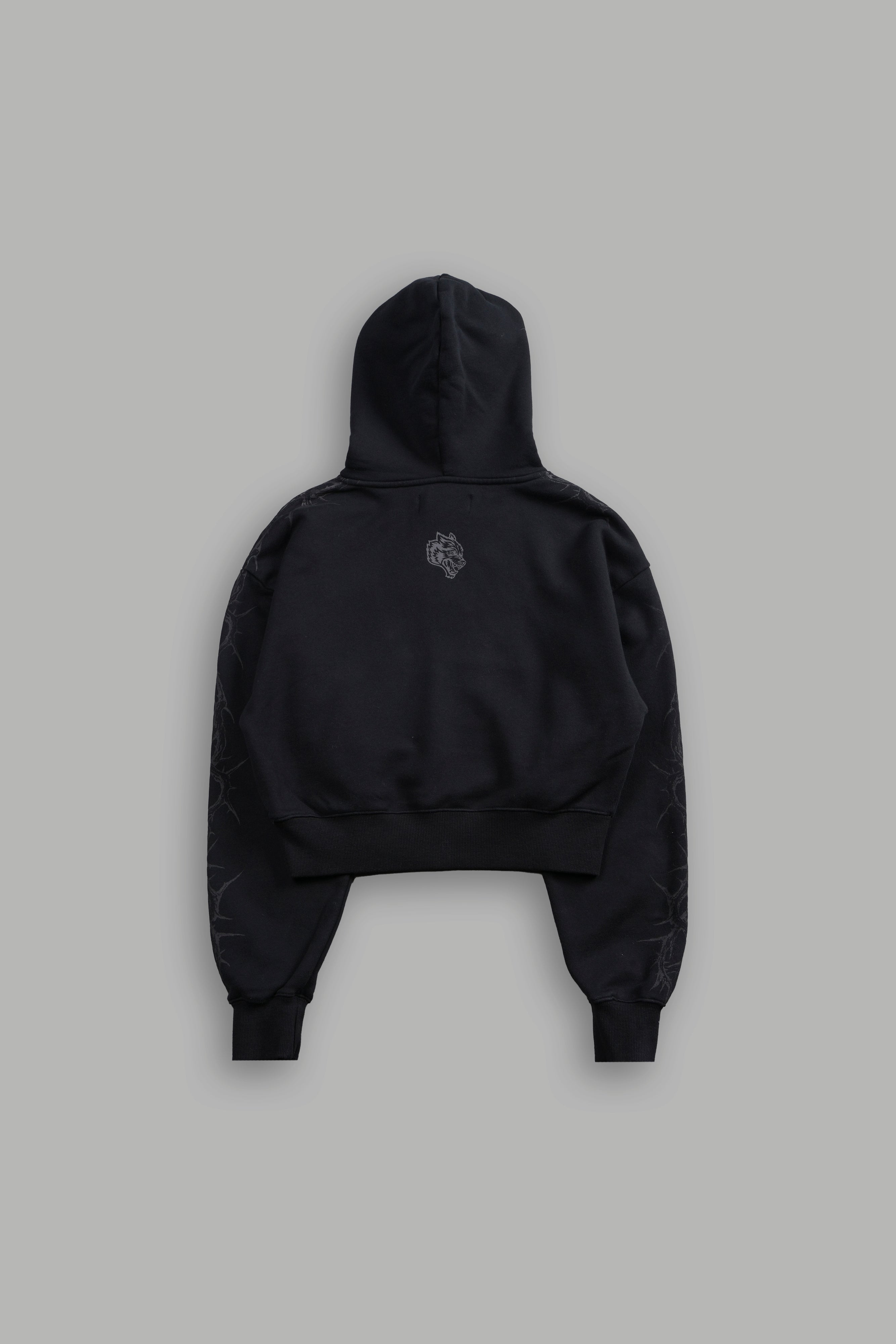 Surrounded by Thorns "Owen" (Cropped) Hoodie in Black