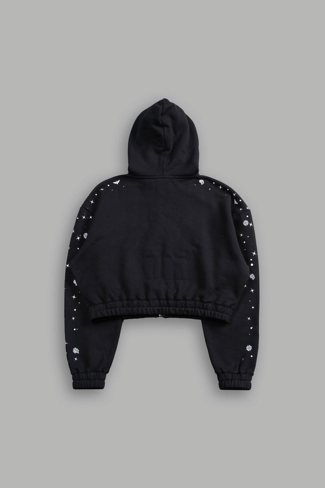 Darc Constellation "Chambers" (Cropped) Zip She Hoodie in Black
