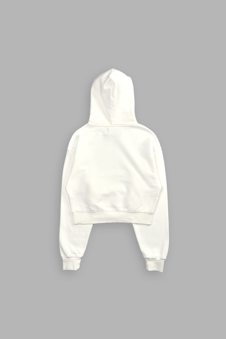 Gold's Wolf "Owen" (Cropped) Hoodie in Cream