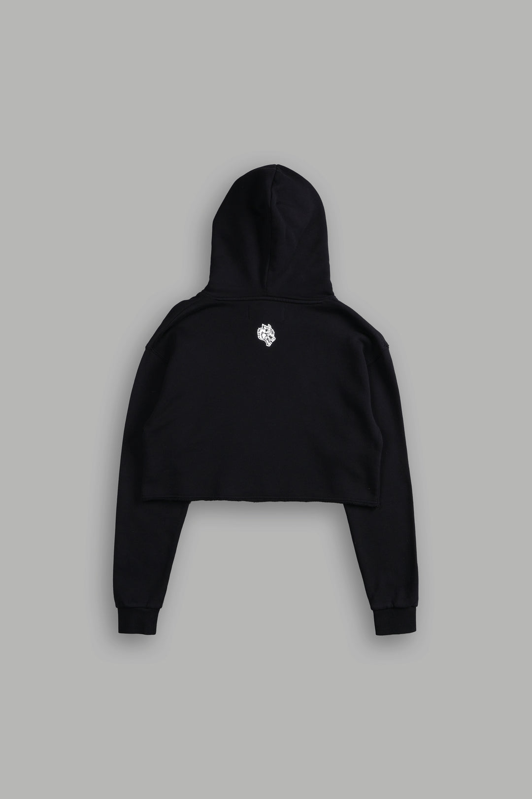 The Queen "Wyoming" (Cropped) Hoodie in Black