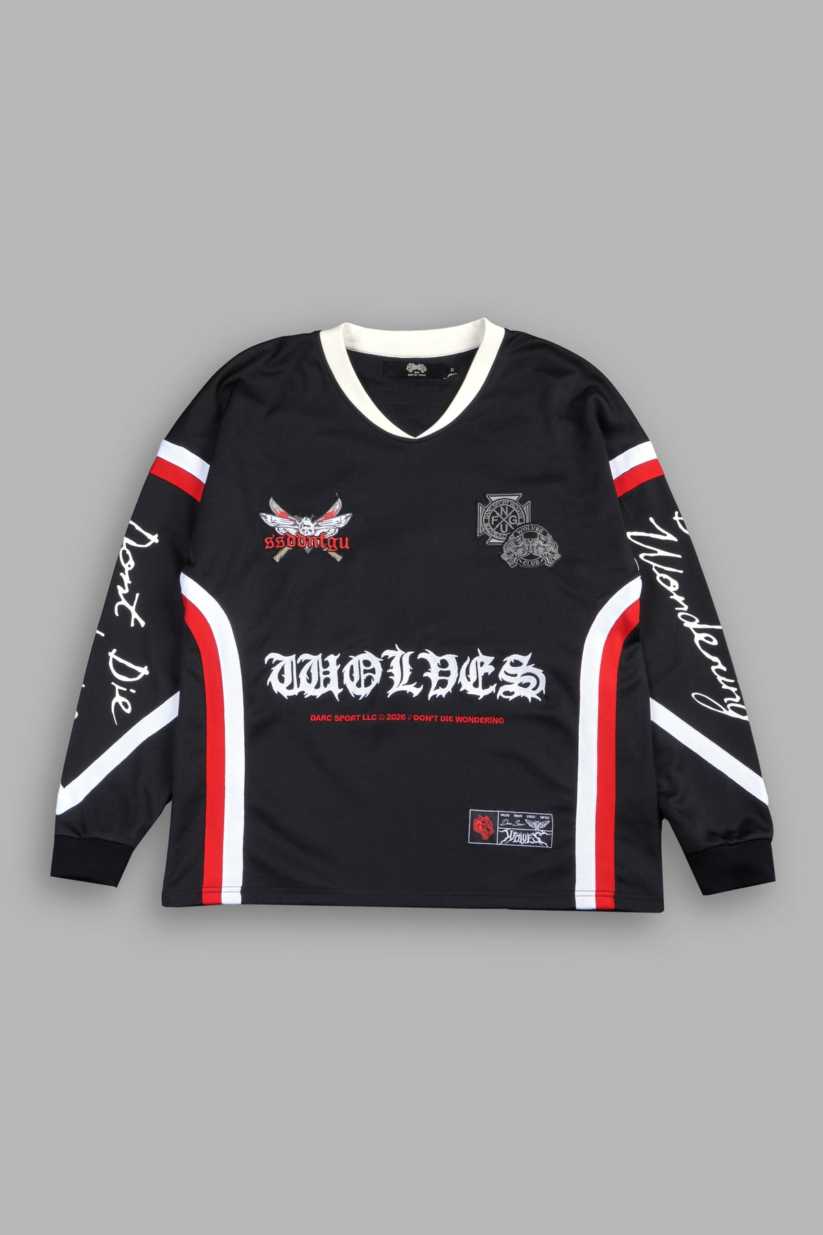 Dont Die Wondering Bailey Motocross Jersey In Black/Red/White