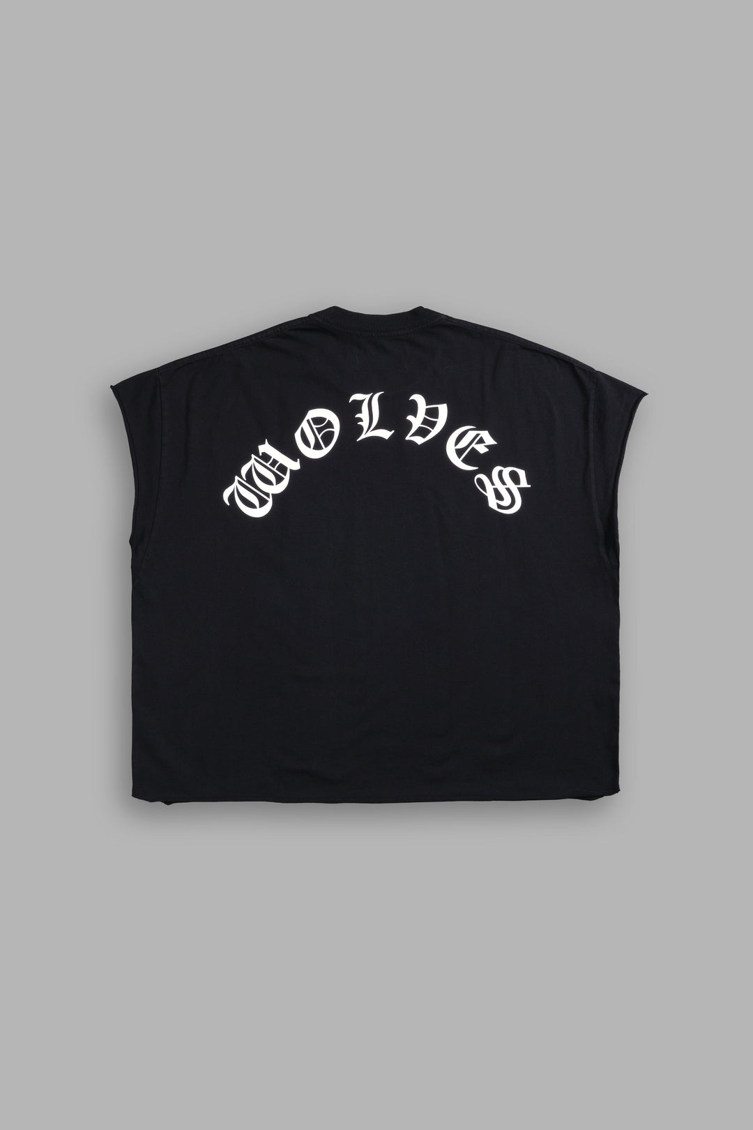 Okami Chopper "Grunge" Cut Off Tee in Black