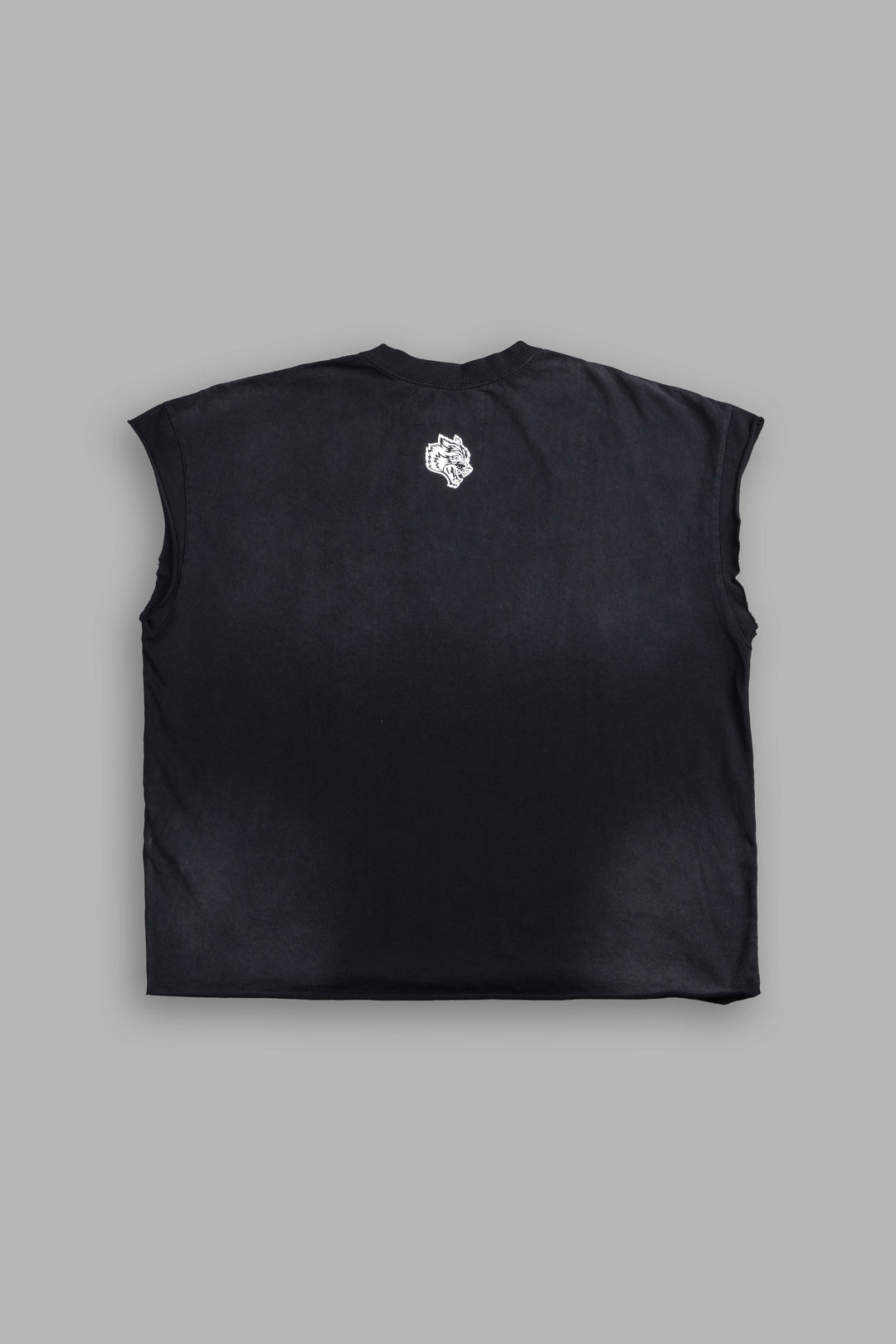 Ds Corazon Grunge Cut-Off Tee In Black Sun Fade