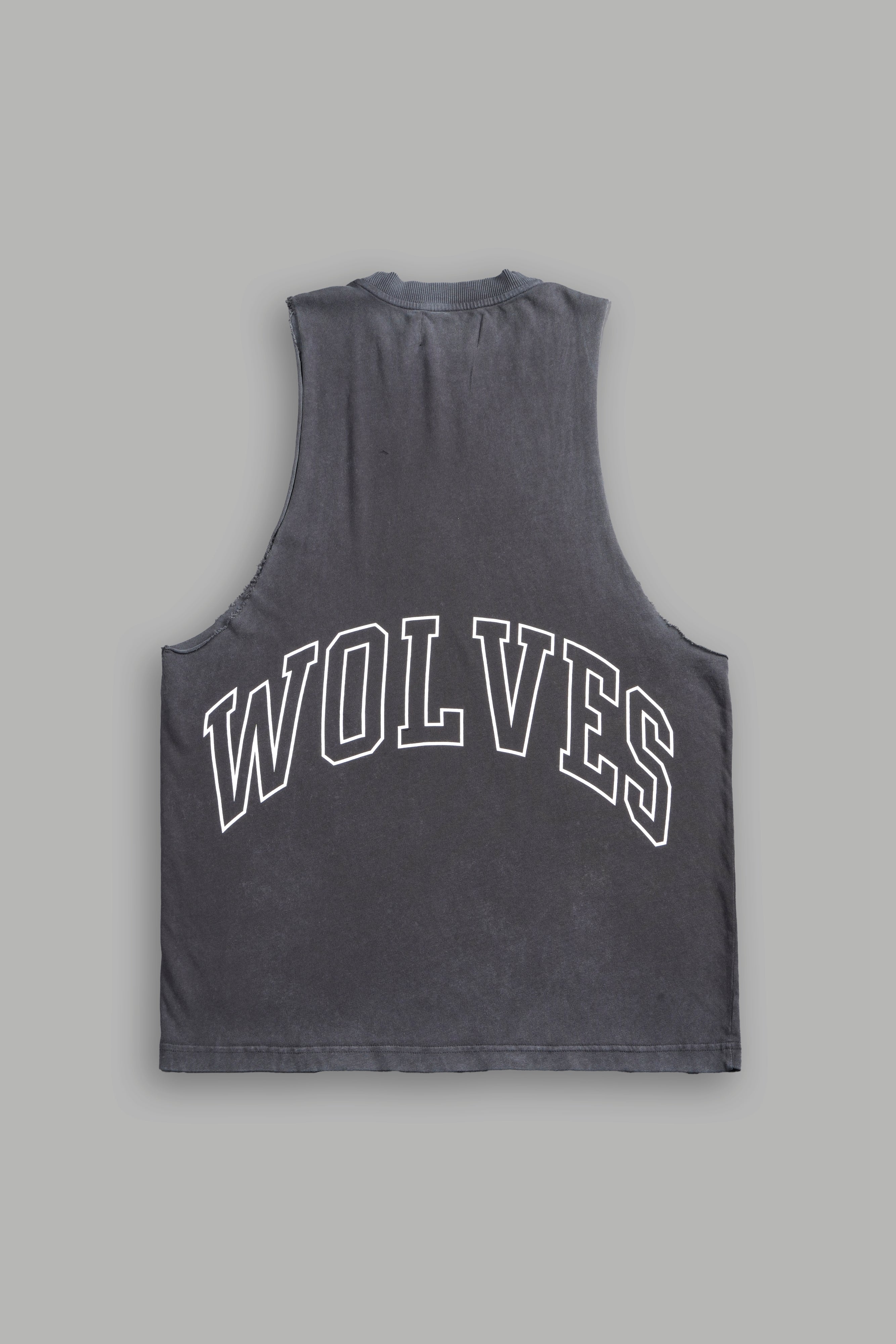Grim Future "Tommy" Muscle Tee in Wolf Gray