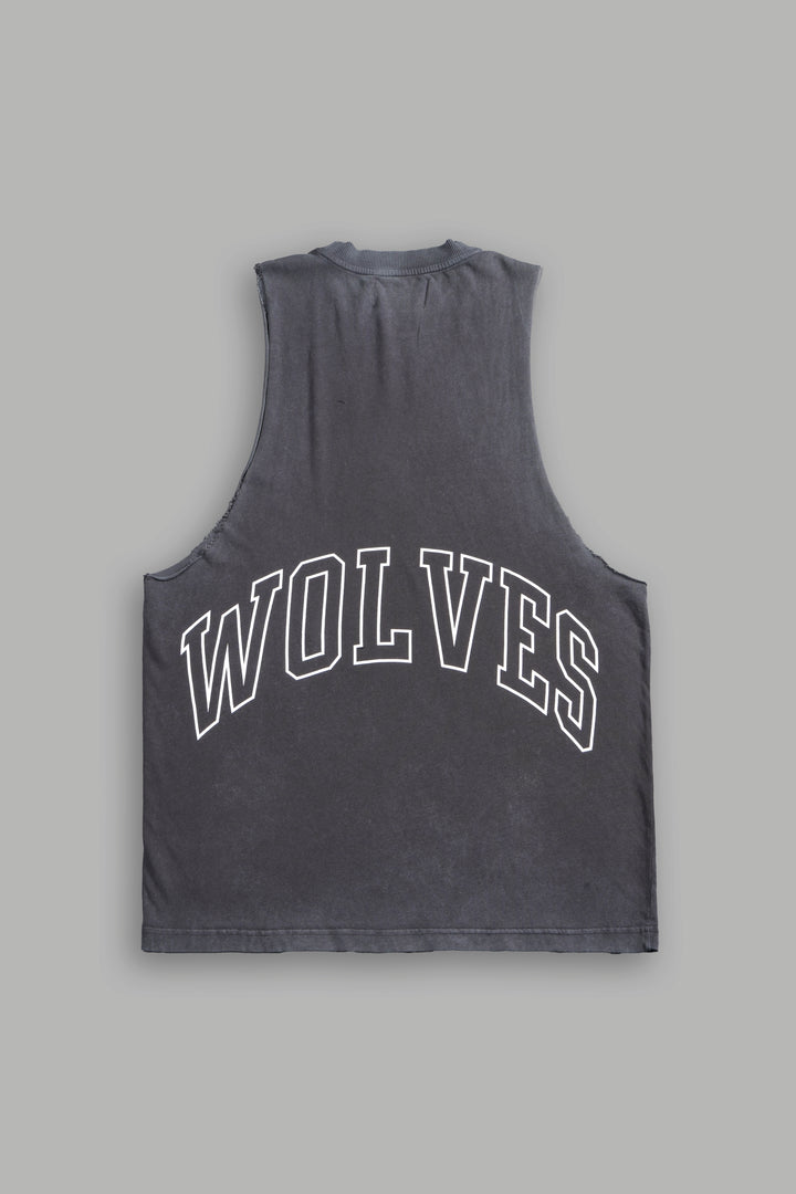 Grim Future "Tommy" Muscle Tee in Wolf Gray