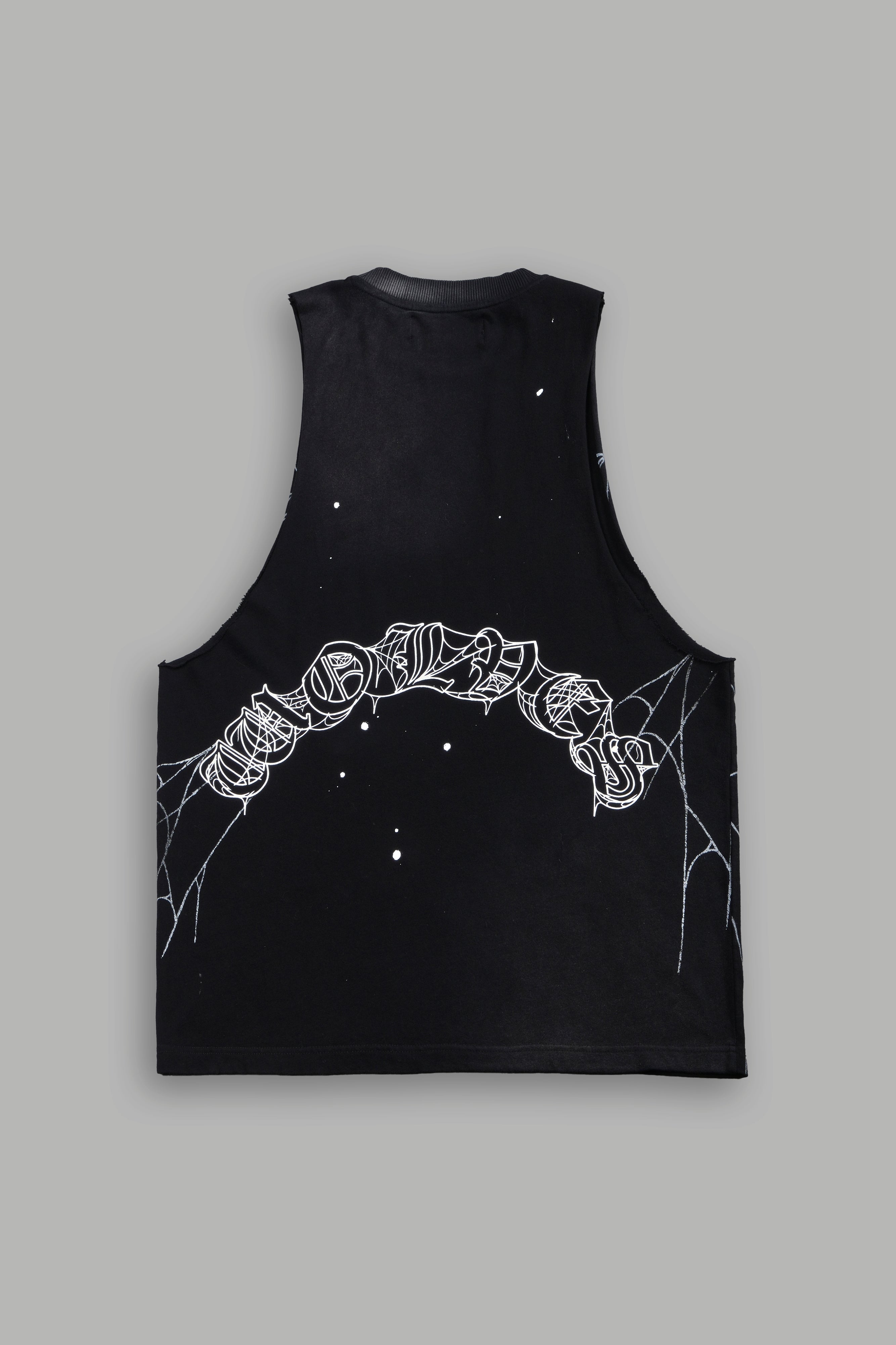 Web Chopper Tommy Muscle Tee in Black Sun Fade