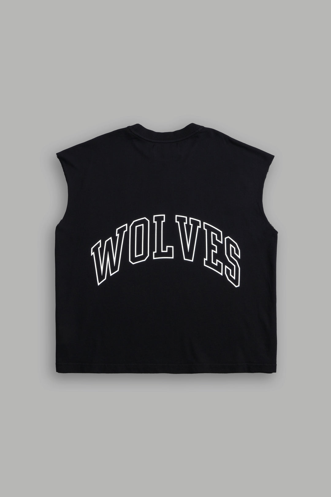 Powerhouse Wolves Premium "Box Cut" Muscle Tee in Black