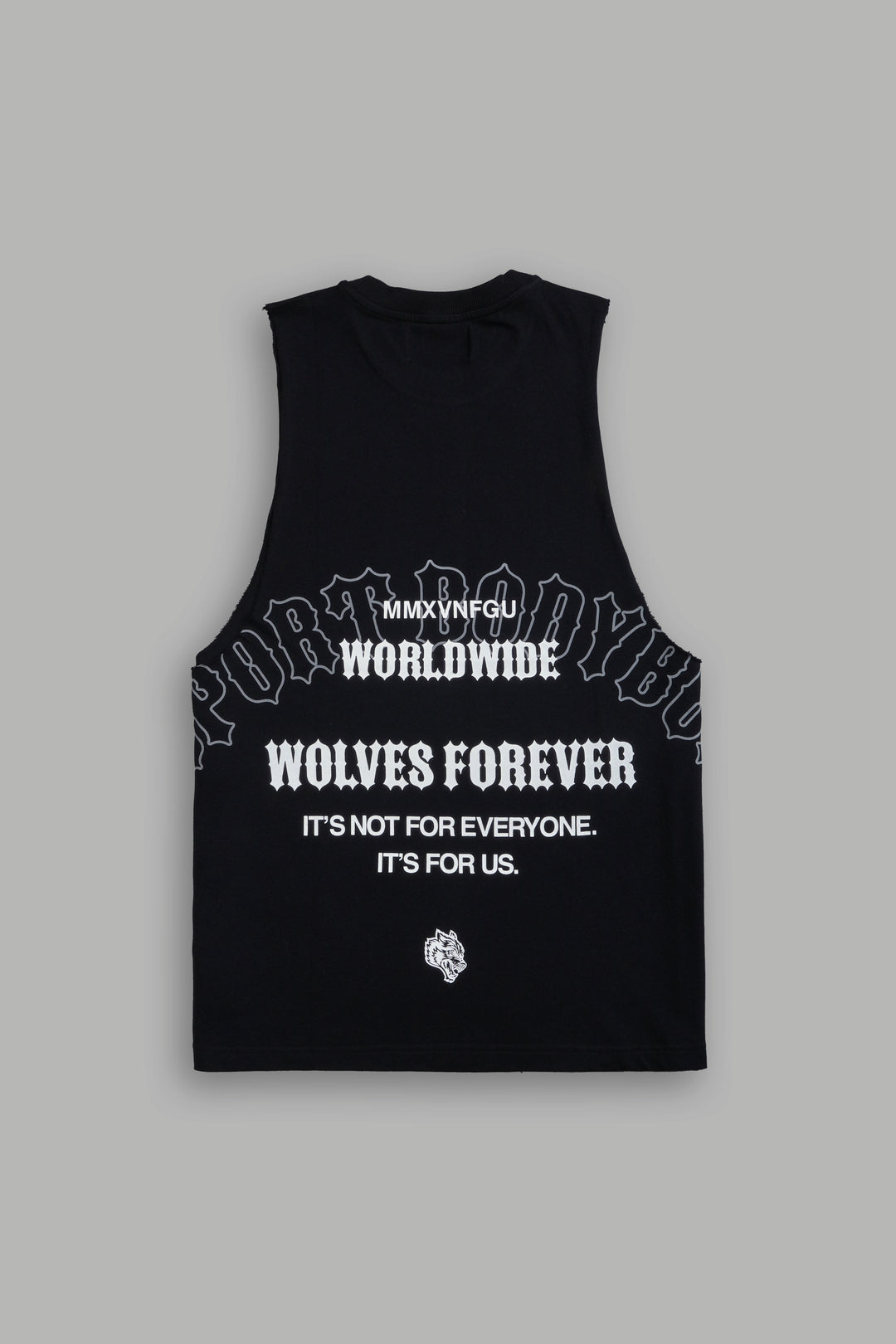 Iron Wolves "Tommy" Muscle Tee in Black
