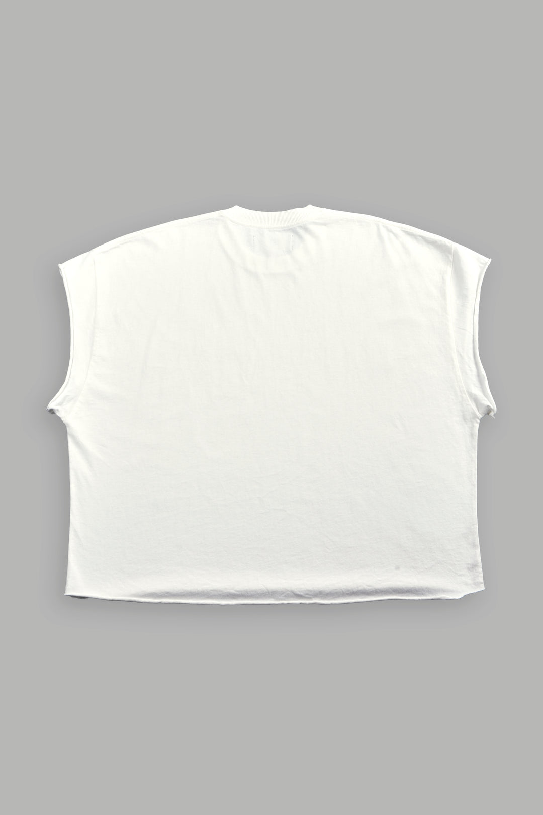 Loyalty Frvr Grunge Cut-Off Tee in Cream