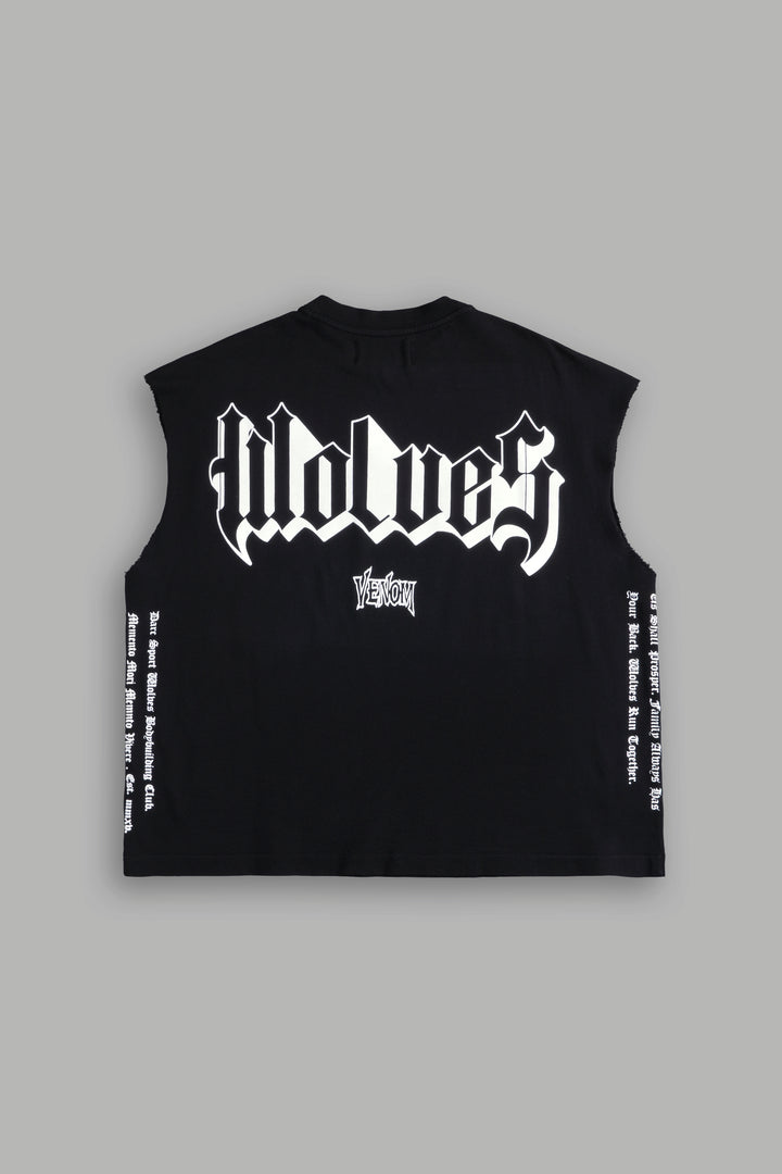 Ultimate Rage Premium "Box Cut" Muscle Tee in Black