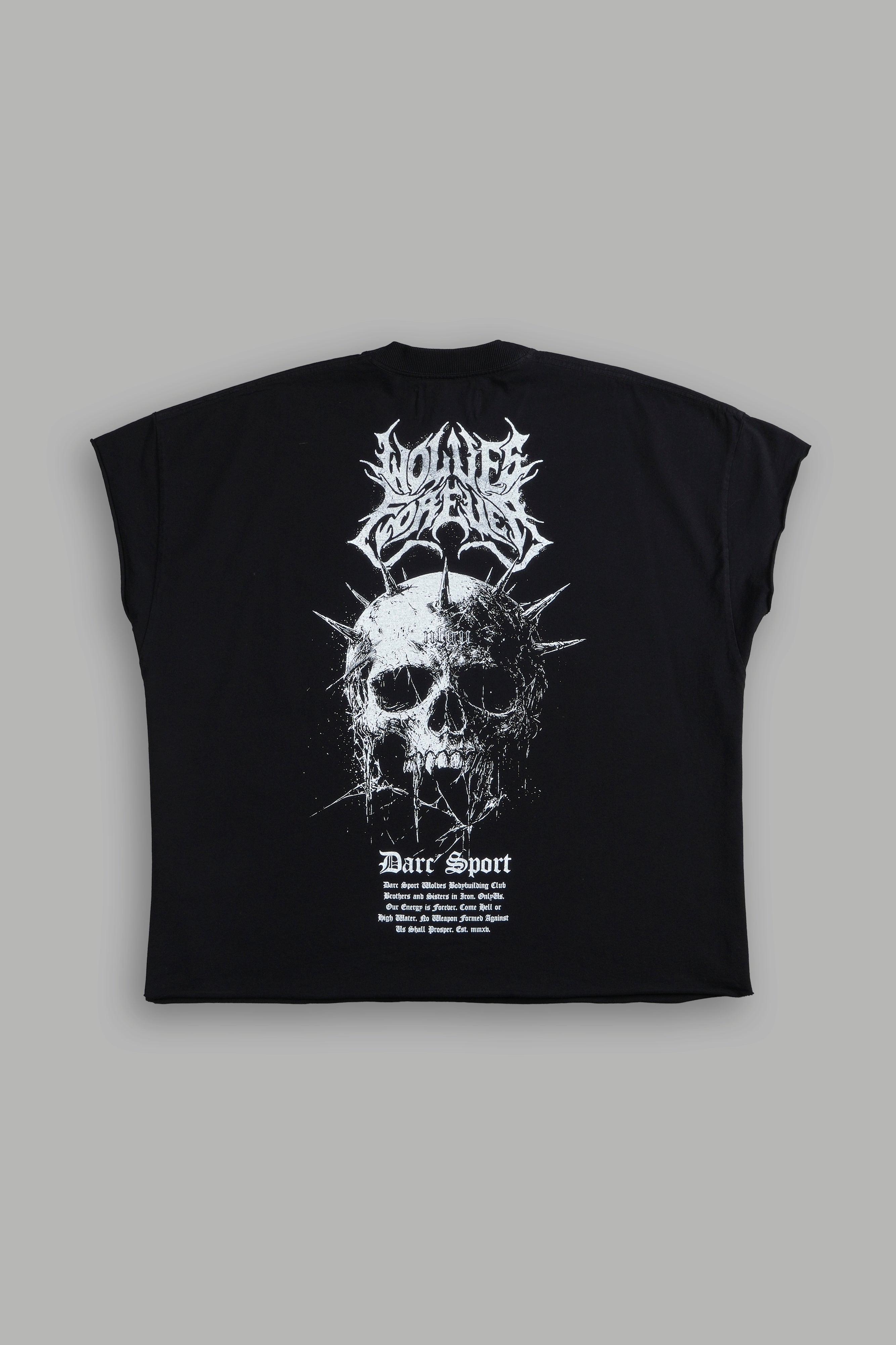 Mourning Star "Grunge" Cut Off Tee in Black