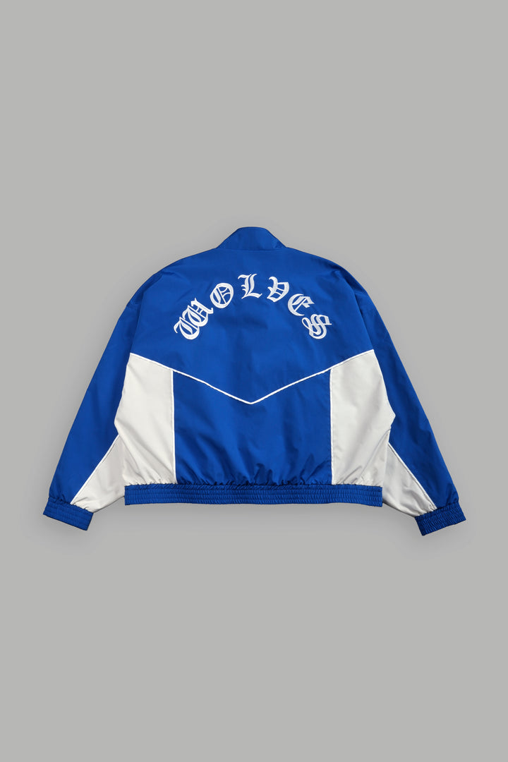 Wolf Chopper Quinn Track Jacket in Darc Cobalt/Cream