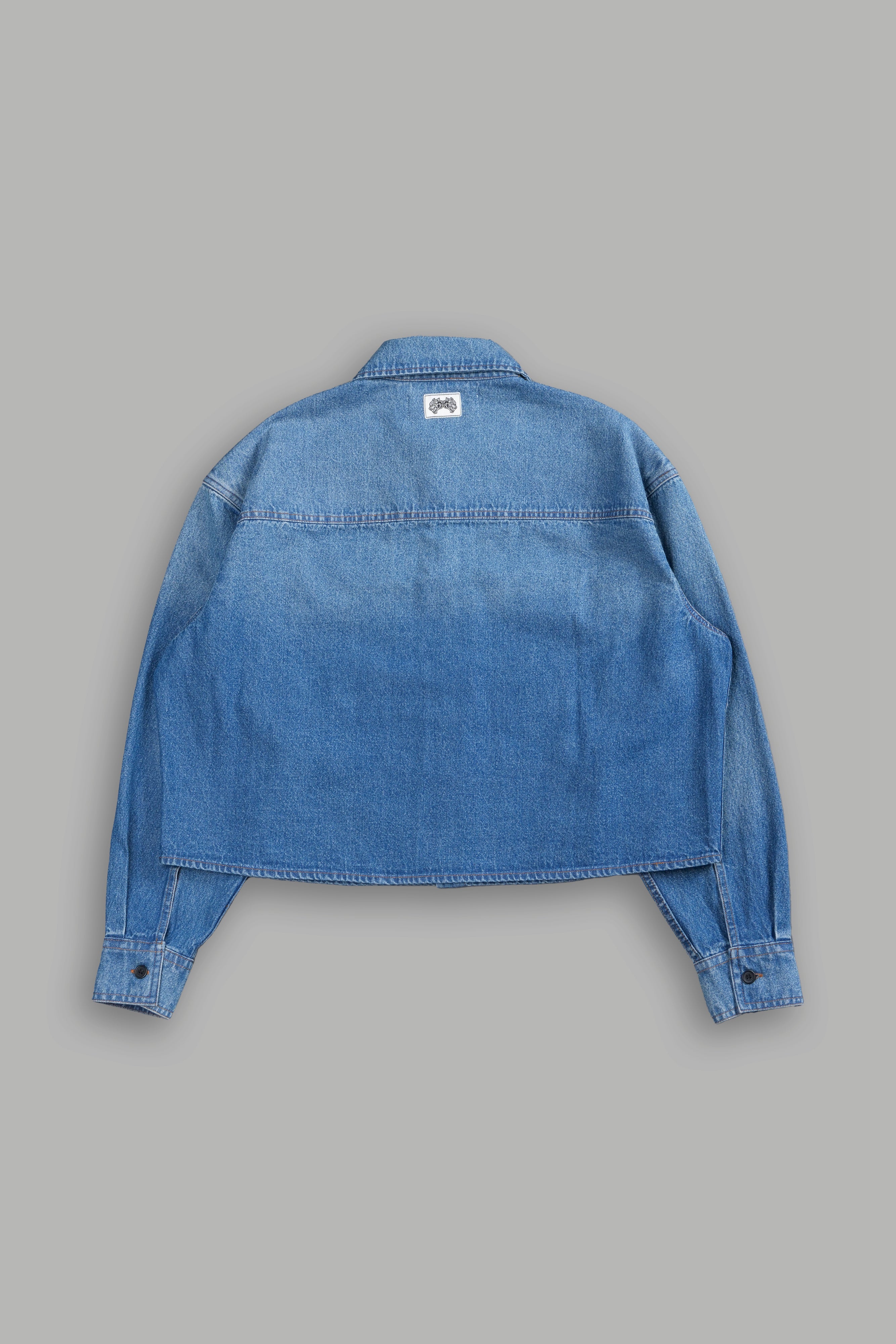 Why Wait Ruthy L/S Denim Button Up in Blue Wash