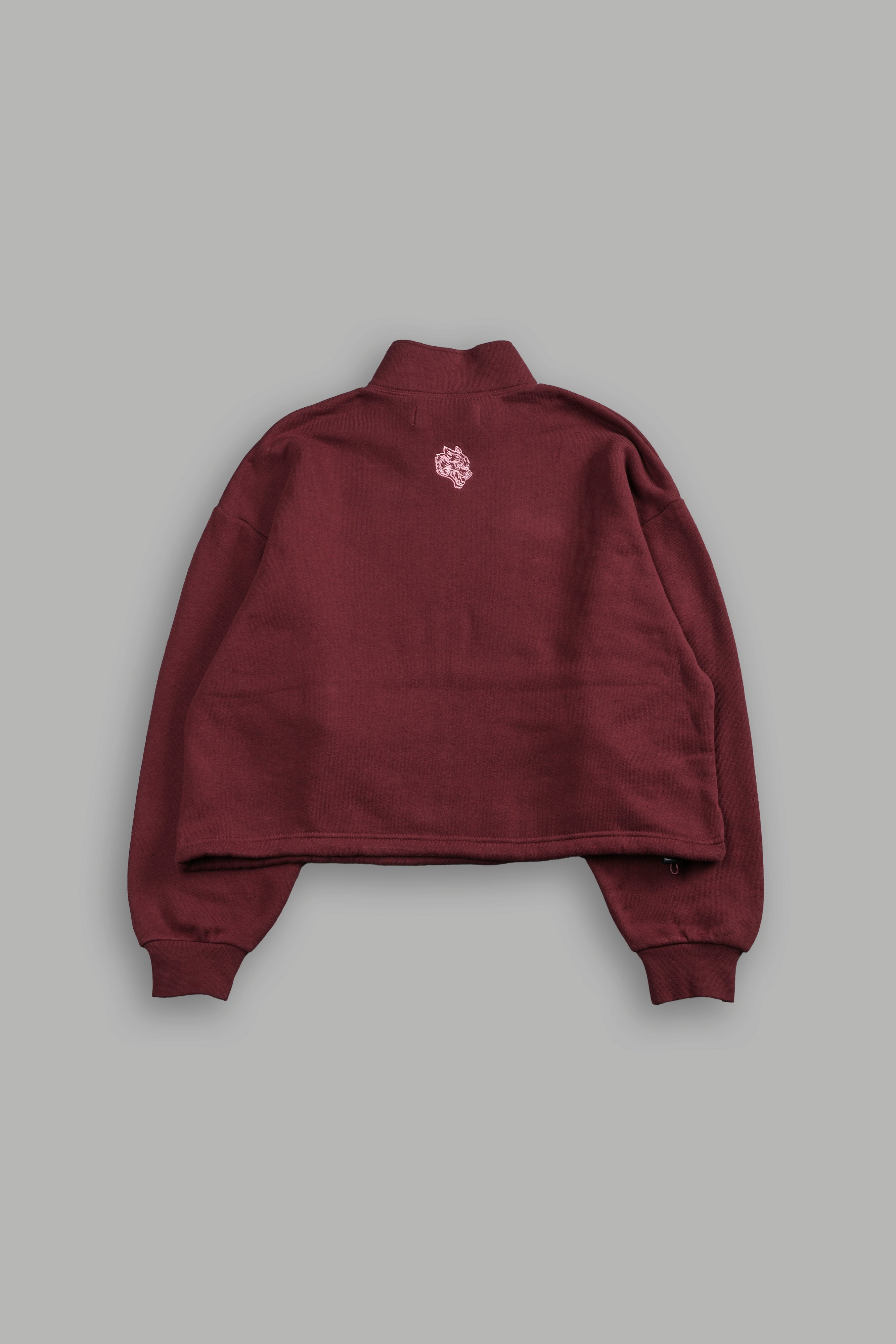 Wolf Chopper Oversized "Everson" Mockneck Sweater in Oxblood