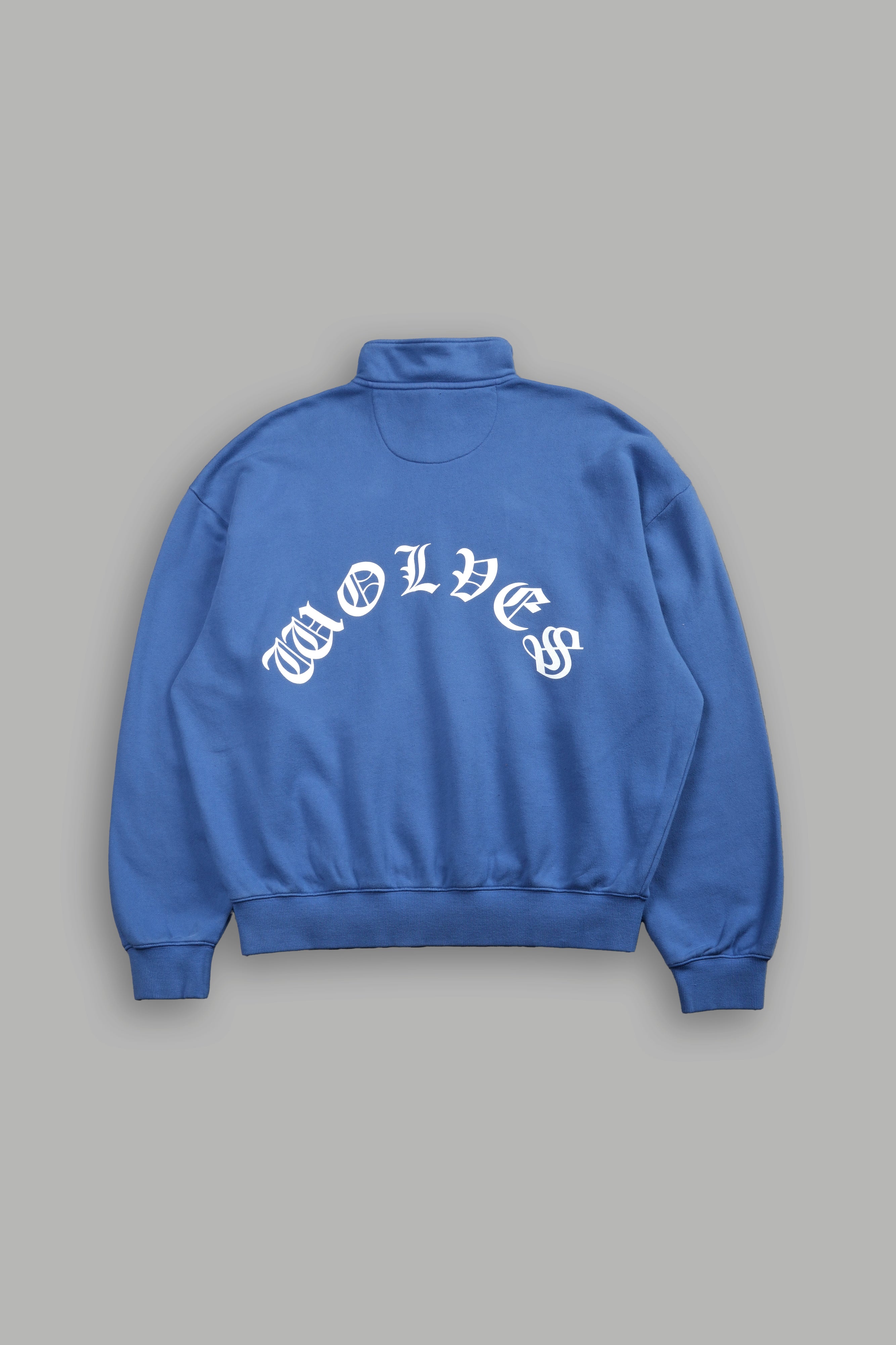 La Wolves V2 Duke 1/4 Zip Mock Neck in La Blue