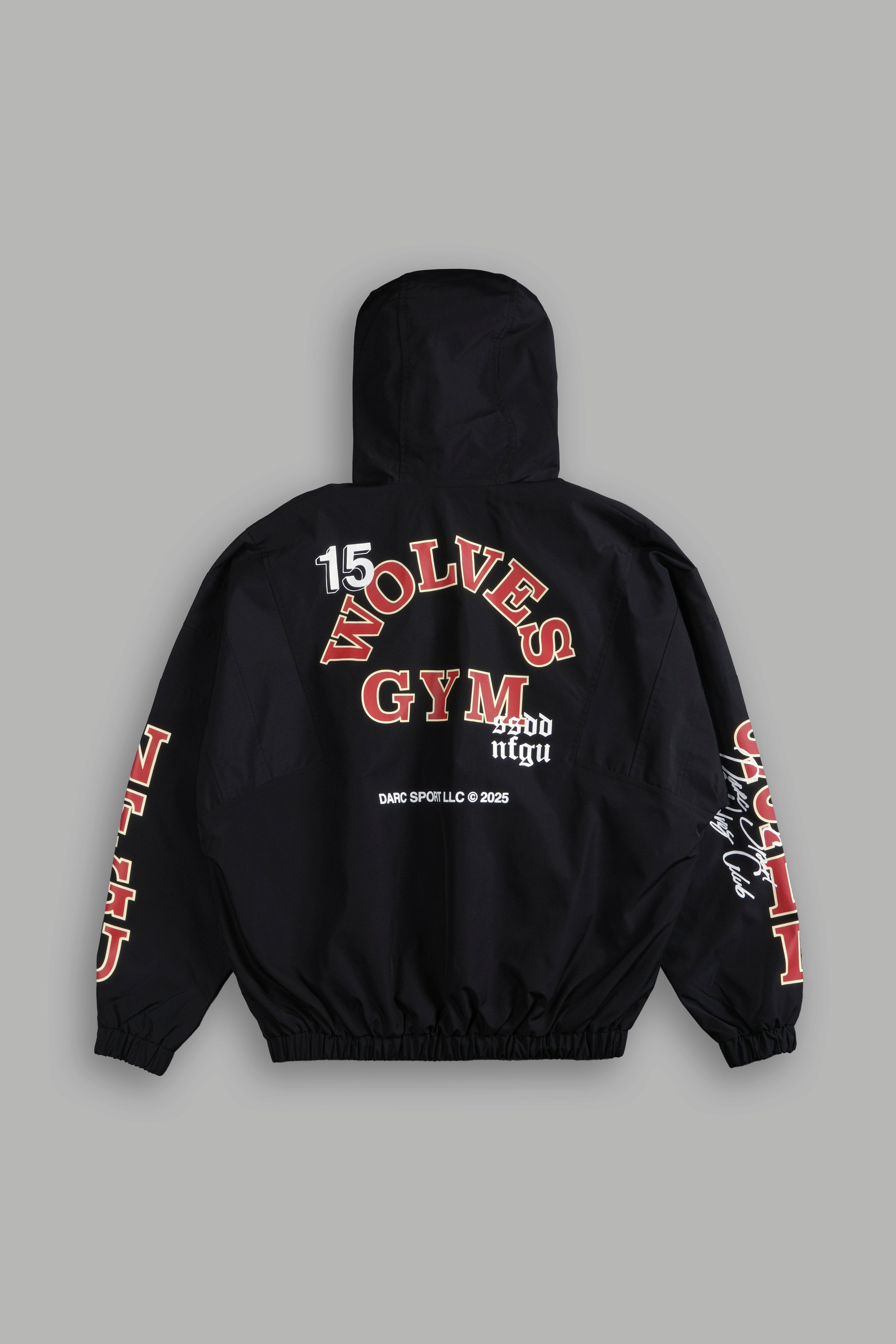 Wolves Gym V2 Brolic Unisex Track Jacket in Black