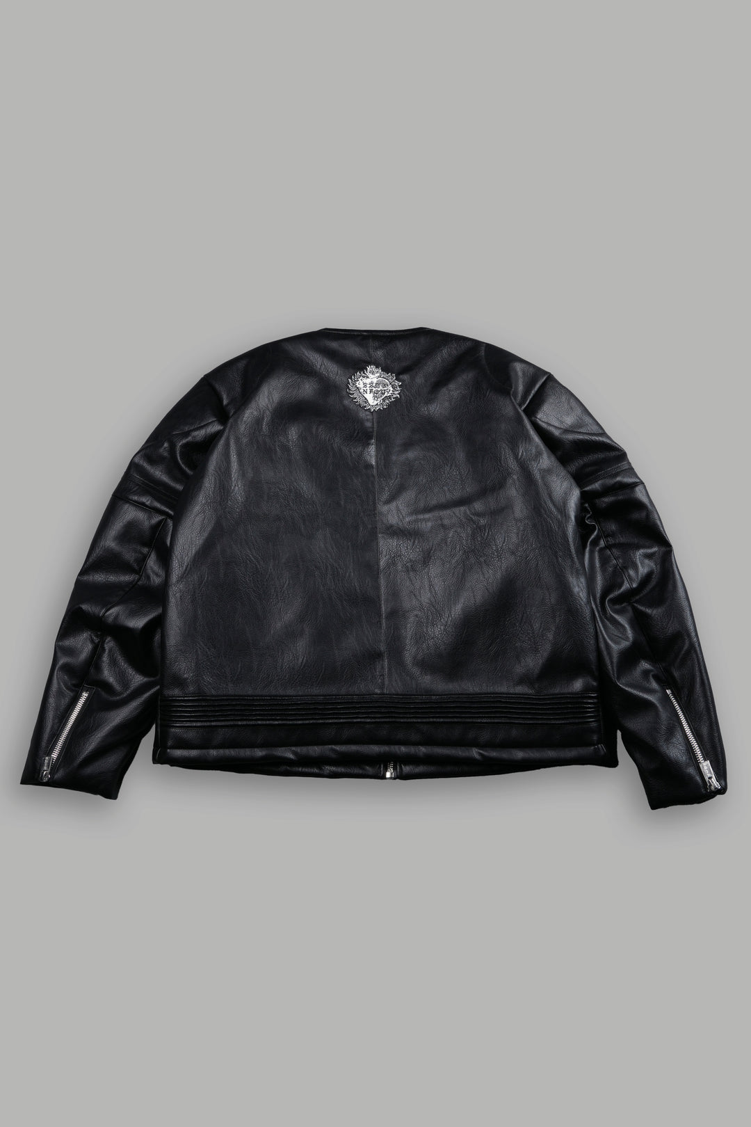 Wolves Pyramid Jesse Biker Jacket in Black