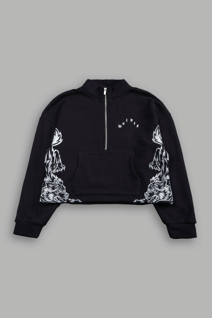 She Wolf Pack She Everson Mockneck Sweater In Black