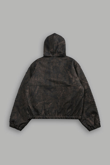 Wolves Hesh Studded Calaway Jacket in Brown Driftwood Forest Camo