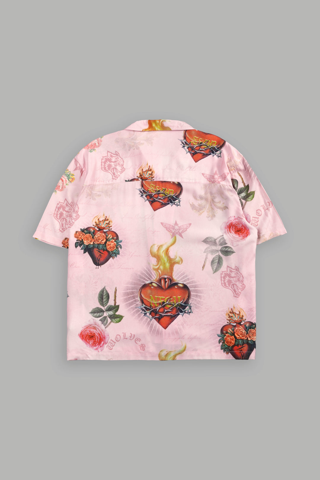 Sacred Path Mid-Length Button Up in Corazon de Devocion