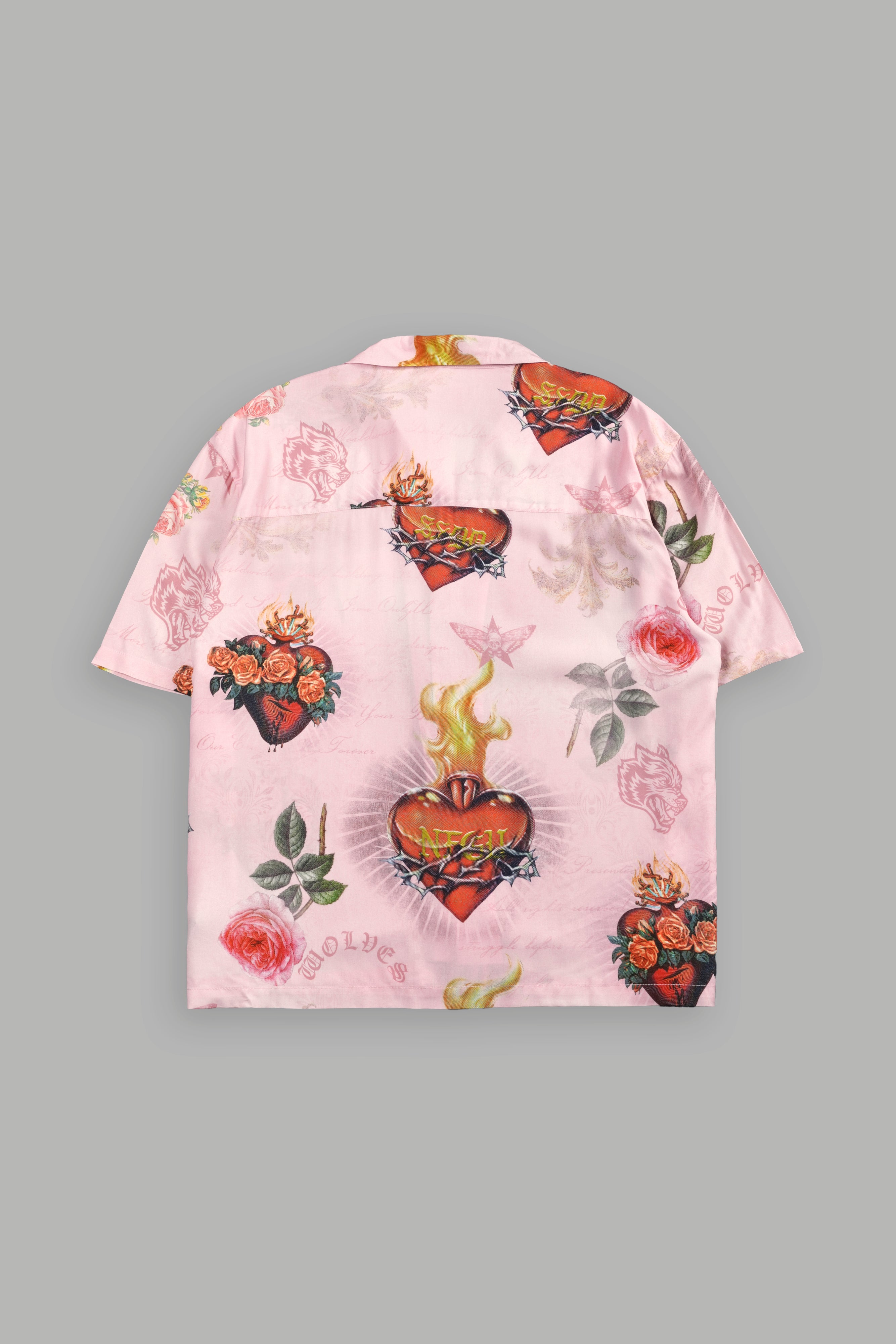 Sacred Path Mid-Length Button Up in Corazon de Devocion