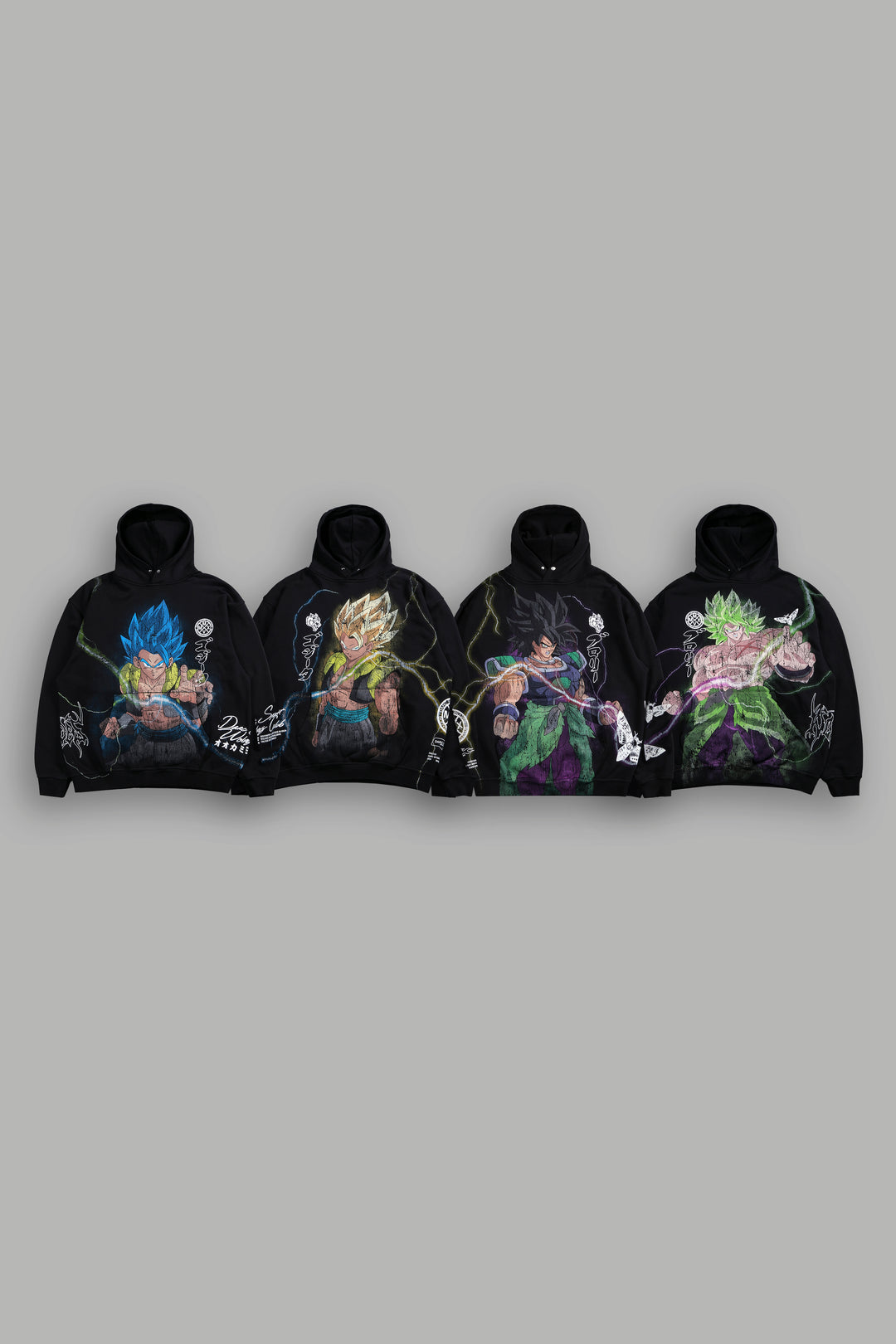 Broly VS Gogeta "Side-By-Side" Pierce Hoodie Box Set in Black