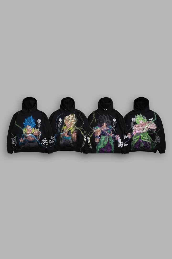 Broly VS Gogeta "Side-By-Side" Pierce Hoodie Box Set in Black