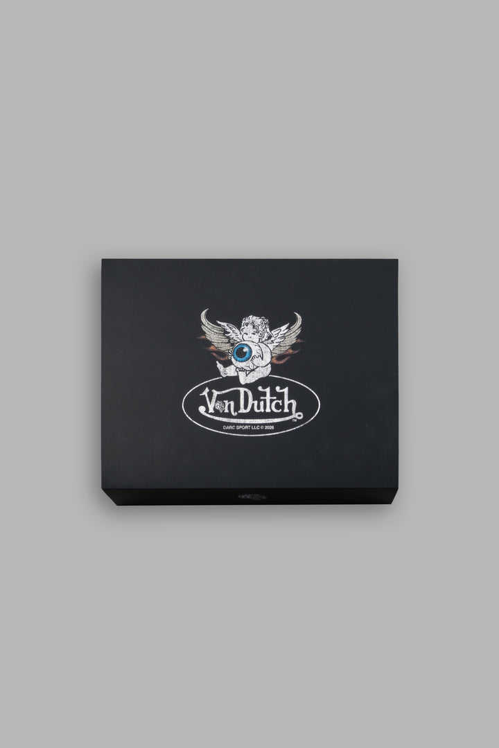Von Dutch "Side-By-Side" Tee Box Set in Black