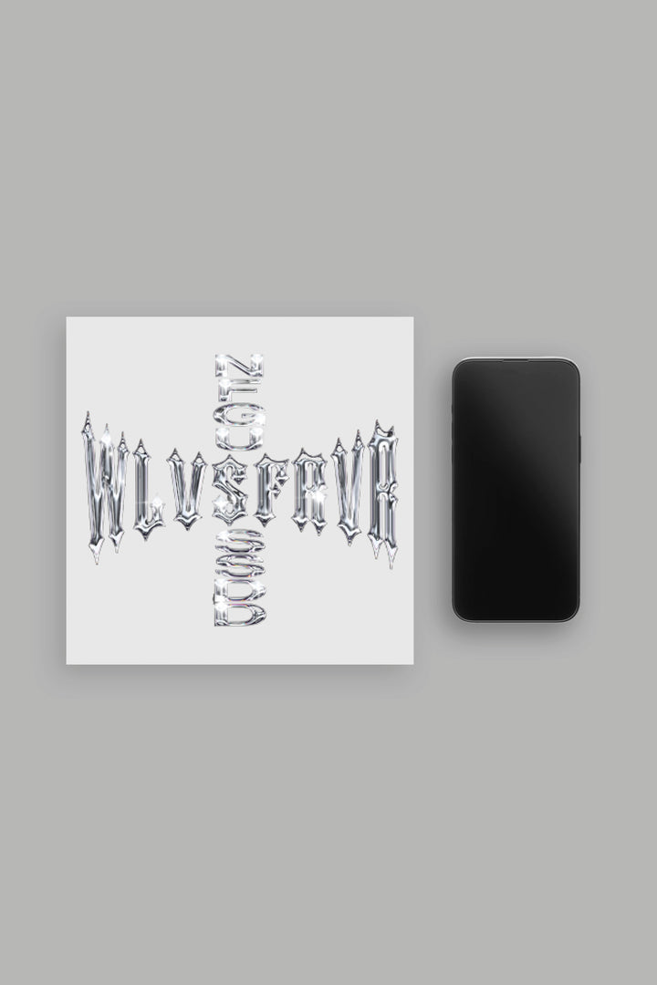 Iron Code Sticker in Silver
