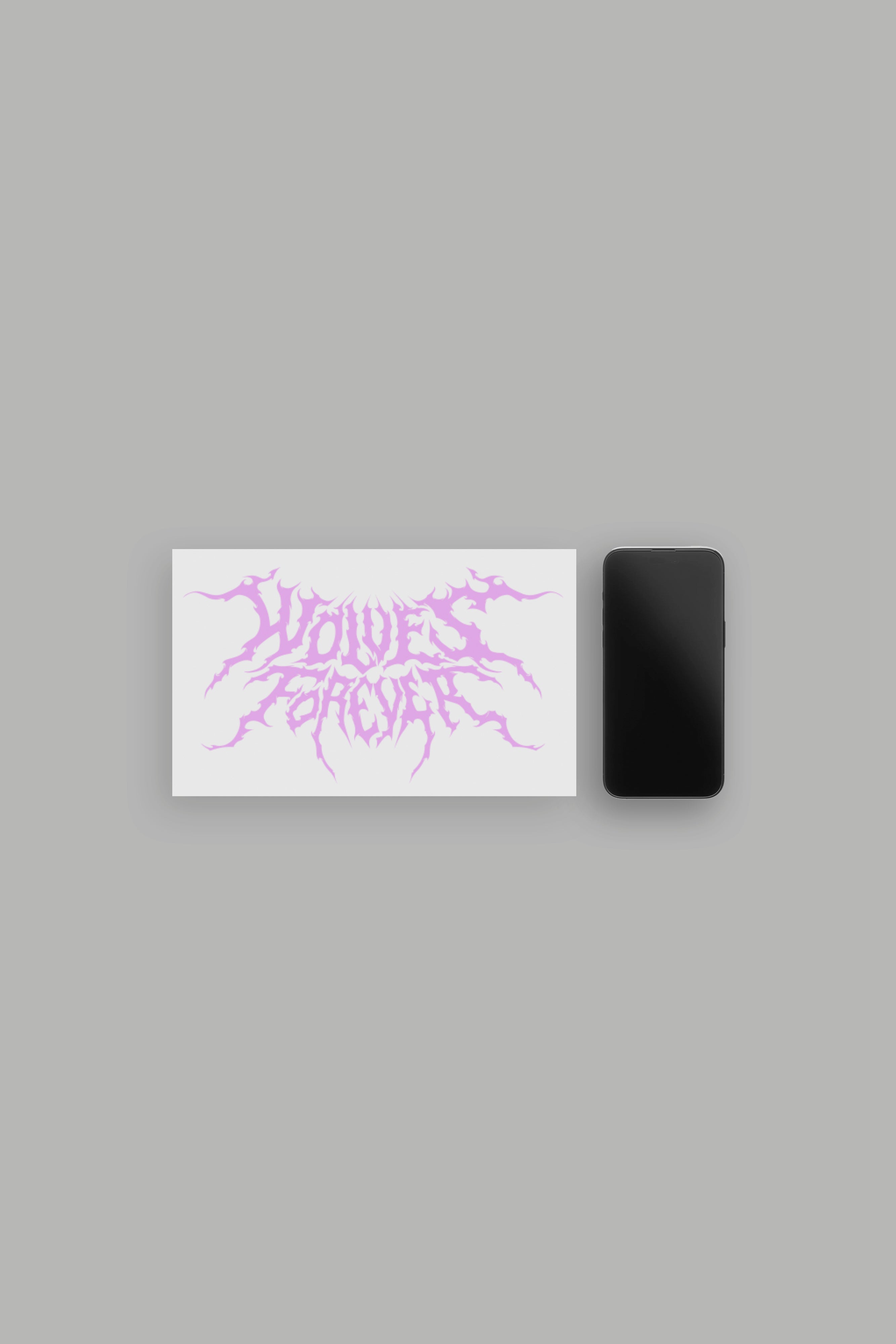 Wolves Hesh Large Sticker in Purple