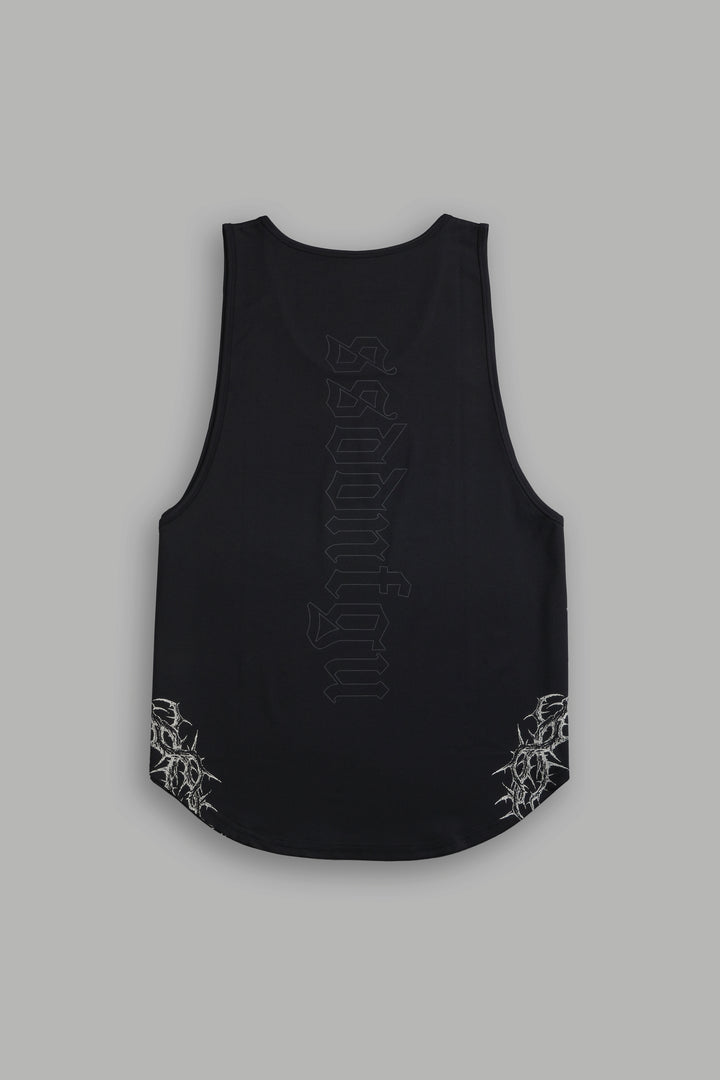 Thorns "Dry Wolf" (Drop) Tank in Black