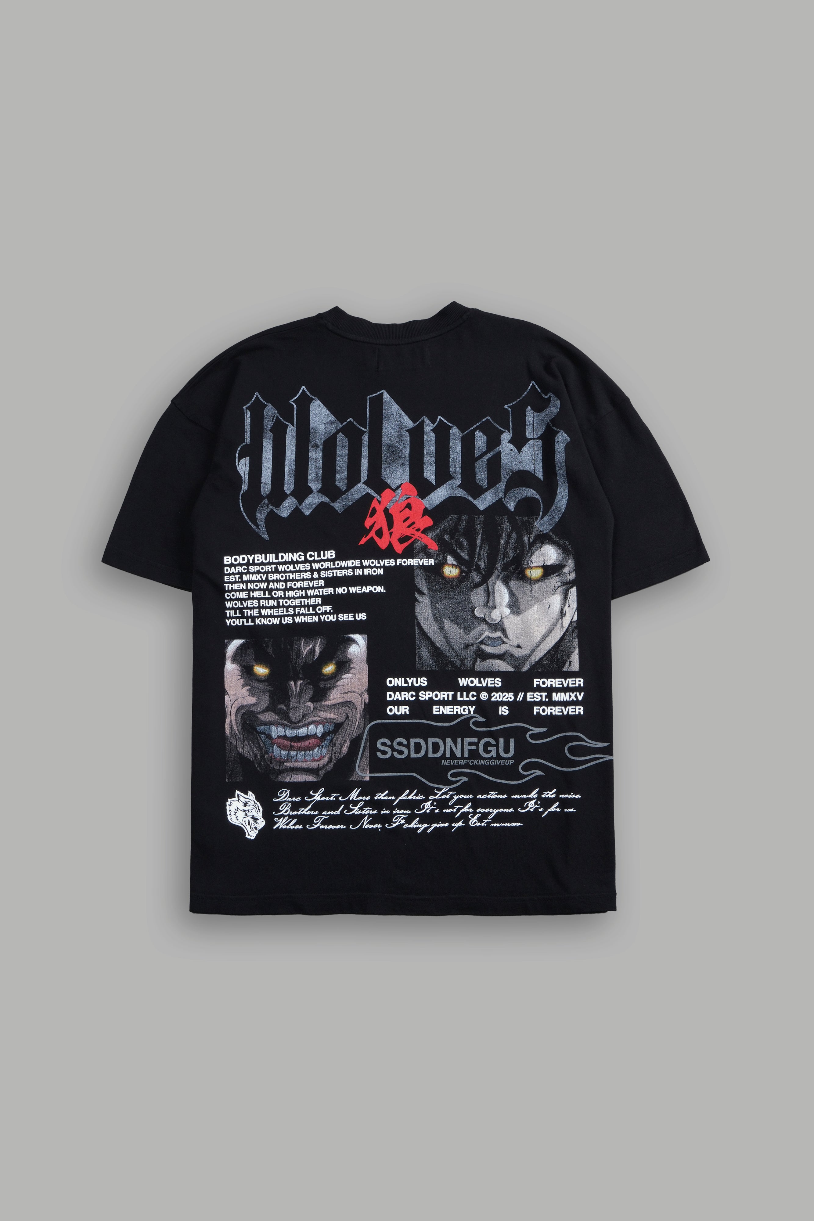 Hanma Legacy "Premium" Oversized Tee in Black