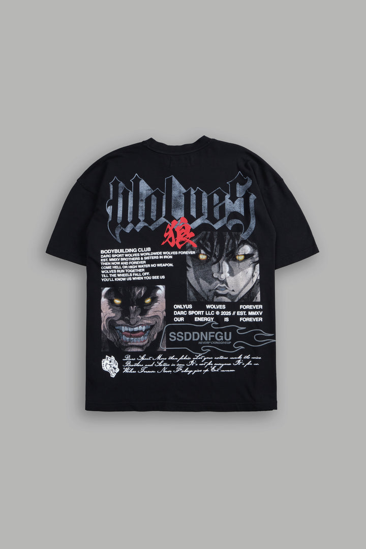Hanma Legacy "Premium" Oversized Tee in Black