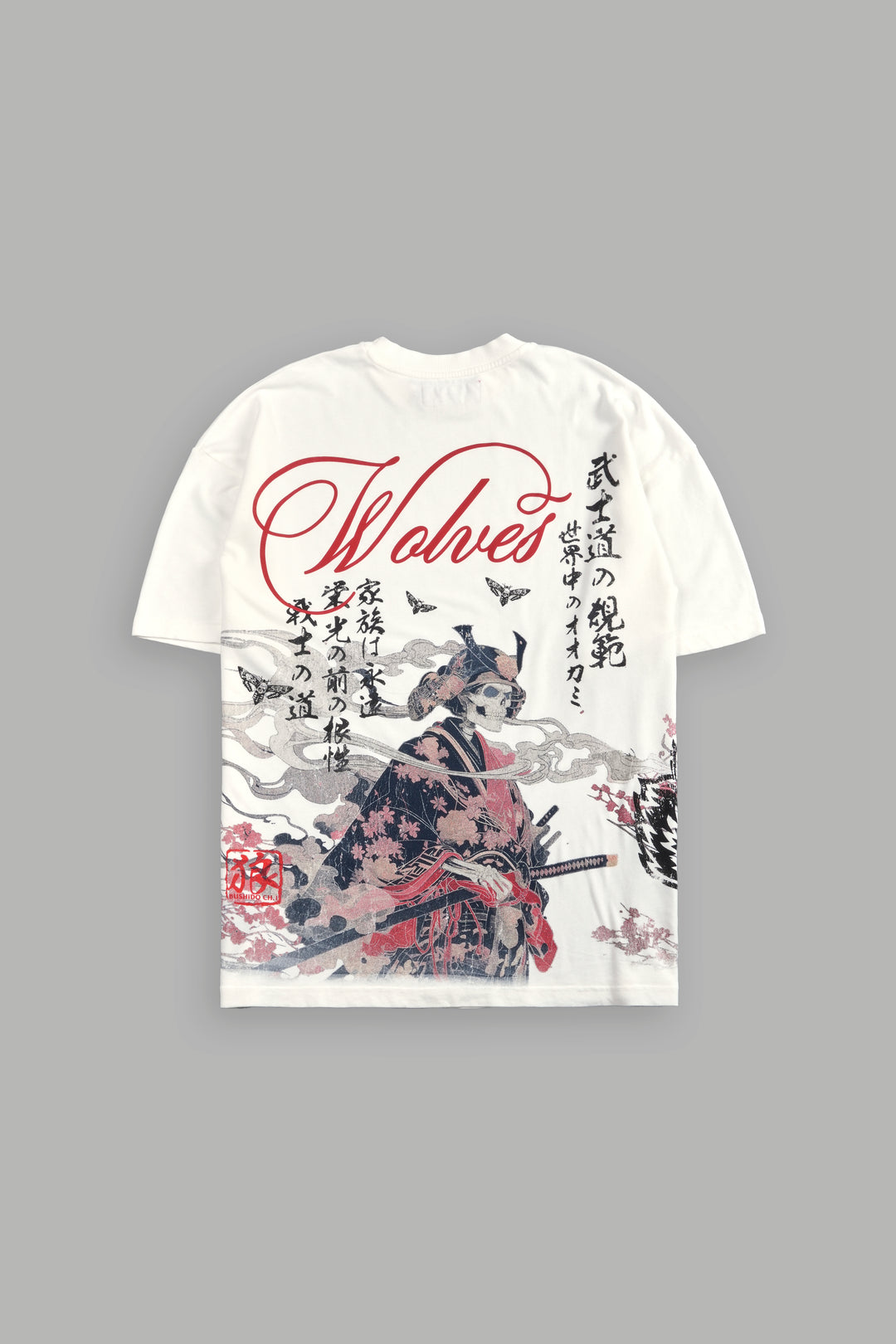 (1 Of 500) Death Bloom "Premium" Oversized Tee in Cream