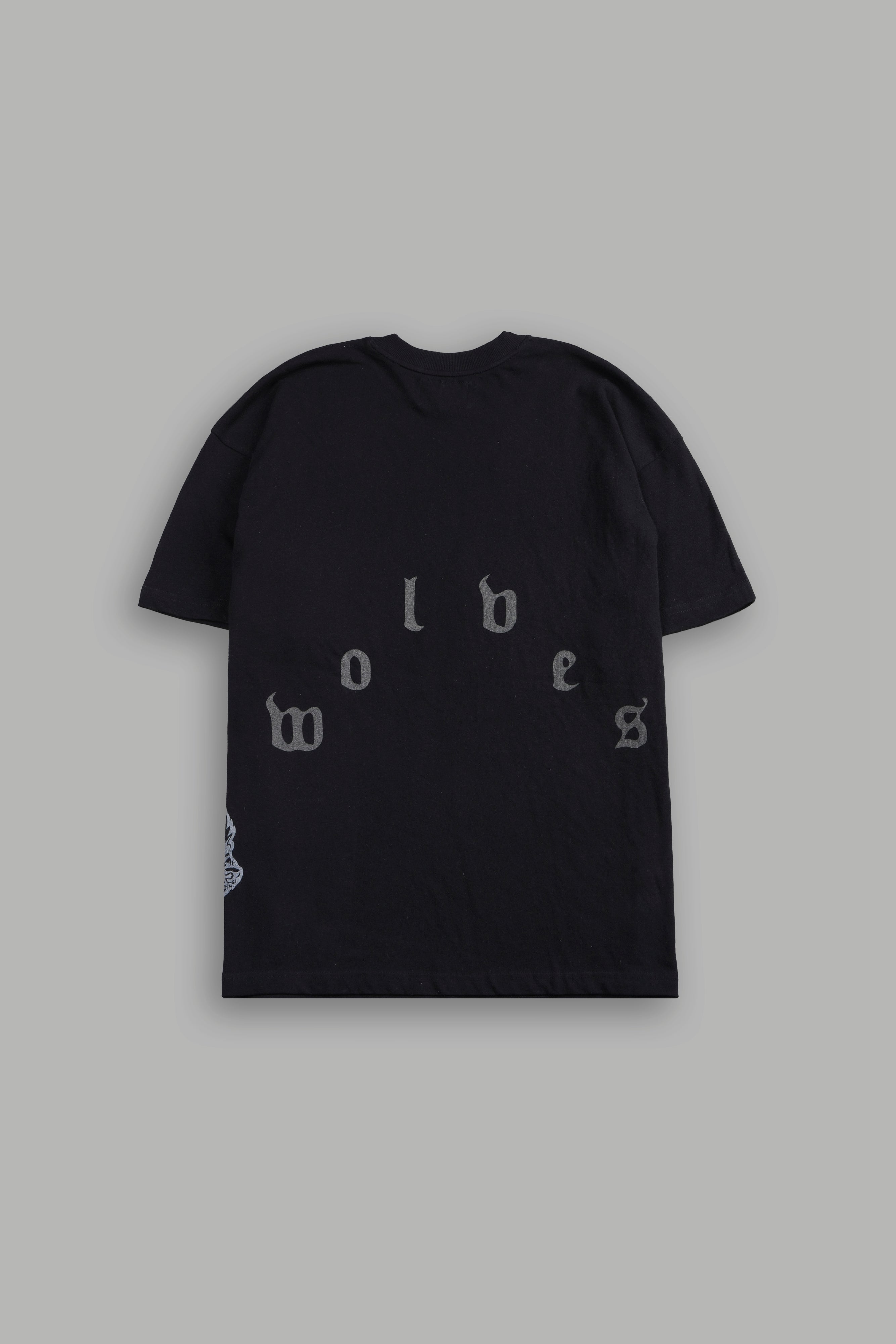 Darc Joke Side-By-Side Series Premium Oversized Tee in Black