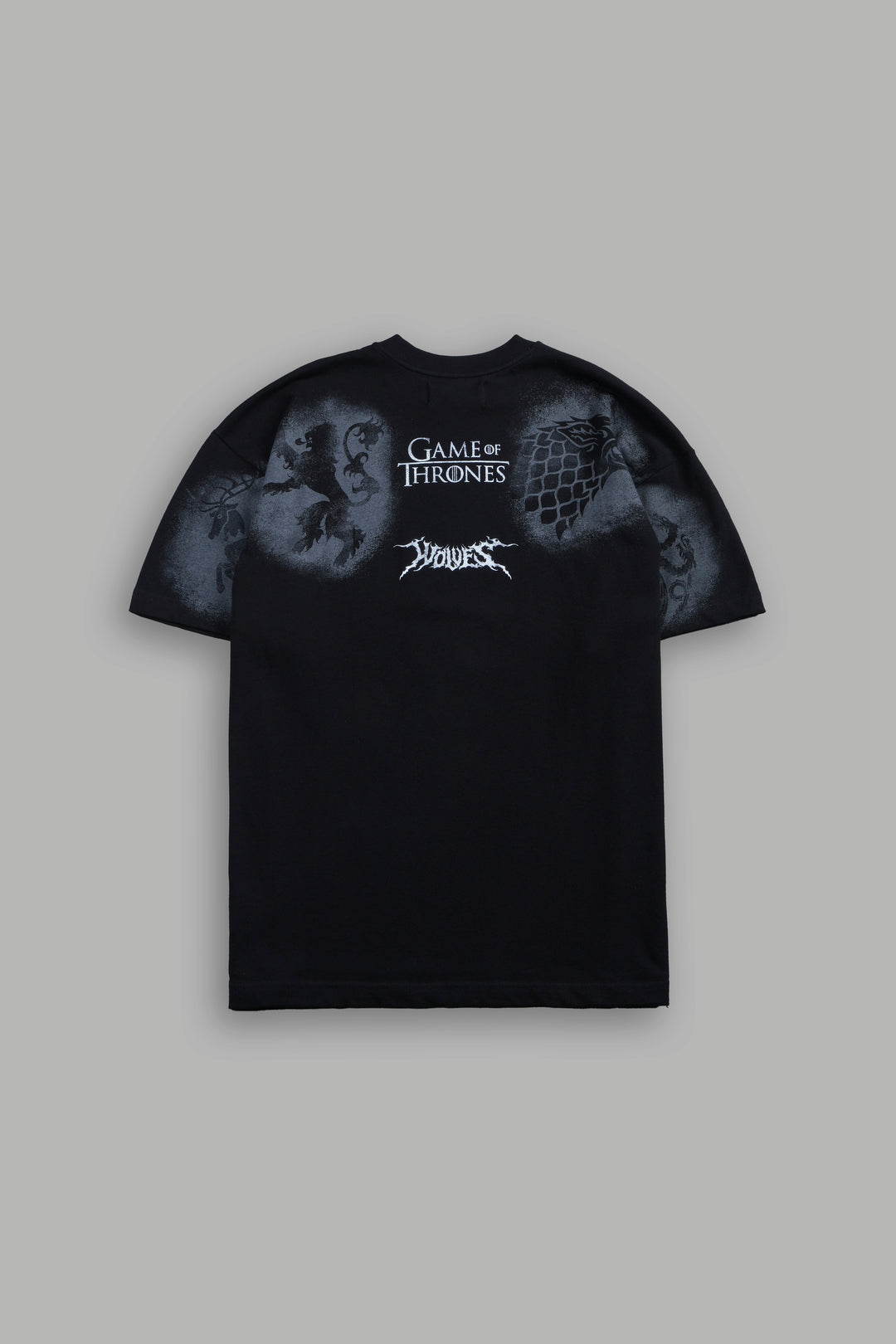 Iron Wolf Premium Oversized Tee in Black