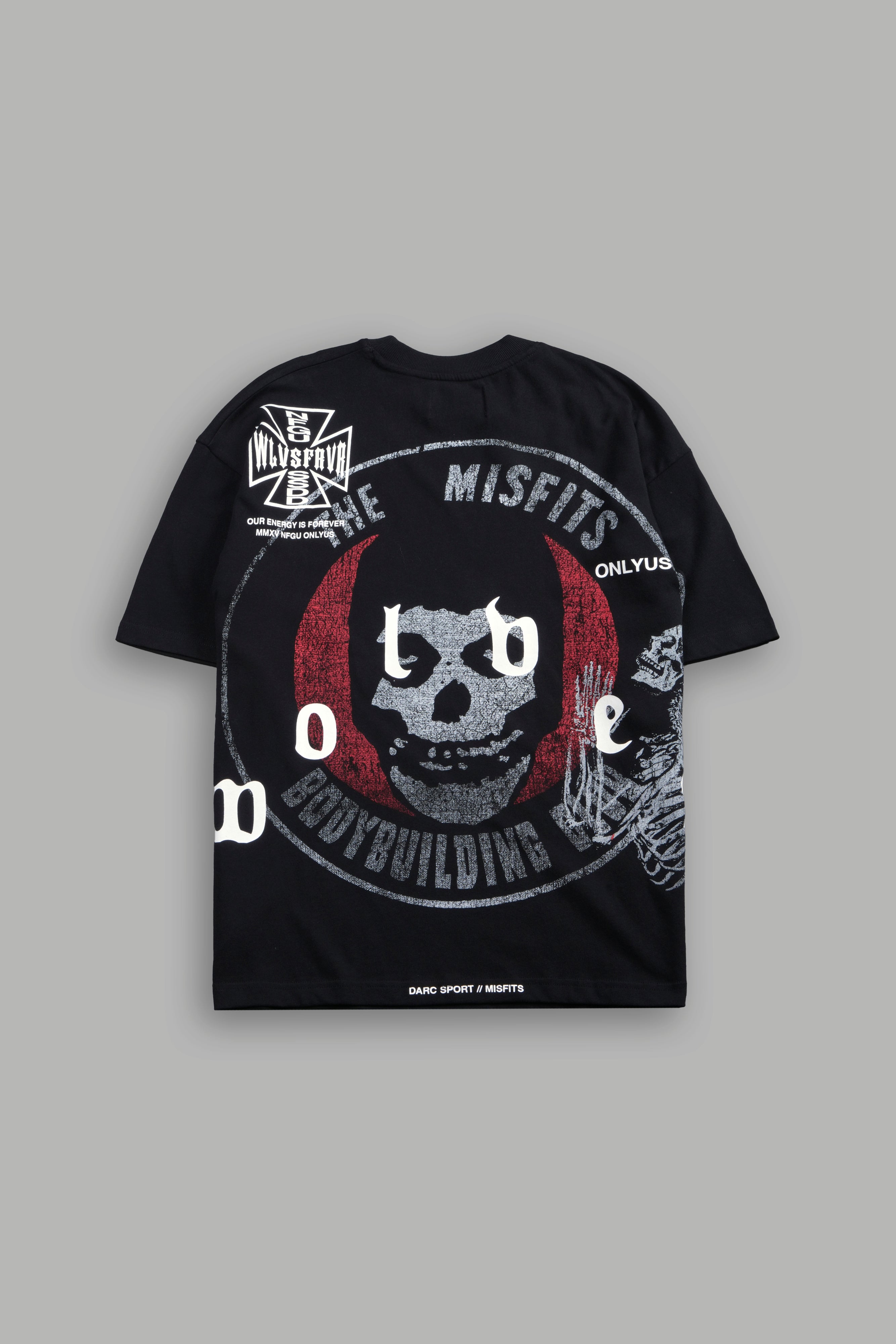 Bodybuilding Fiend Premium Oversized Tee in Black