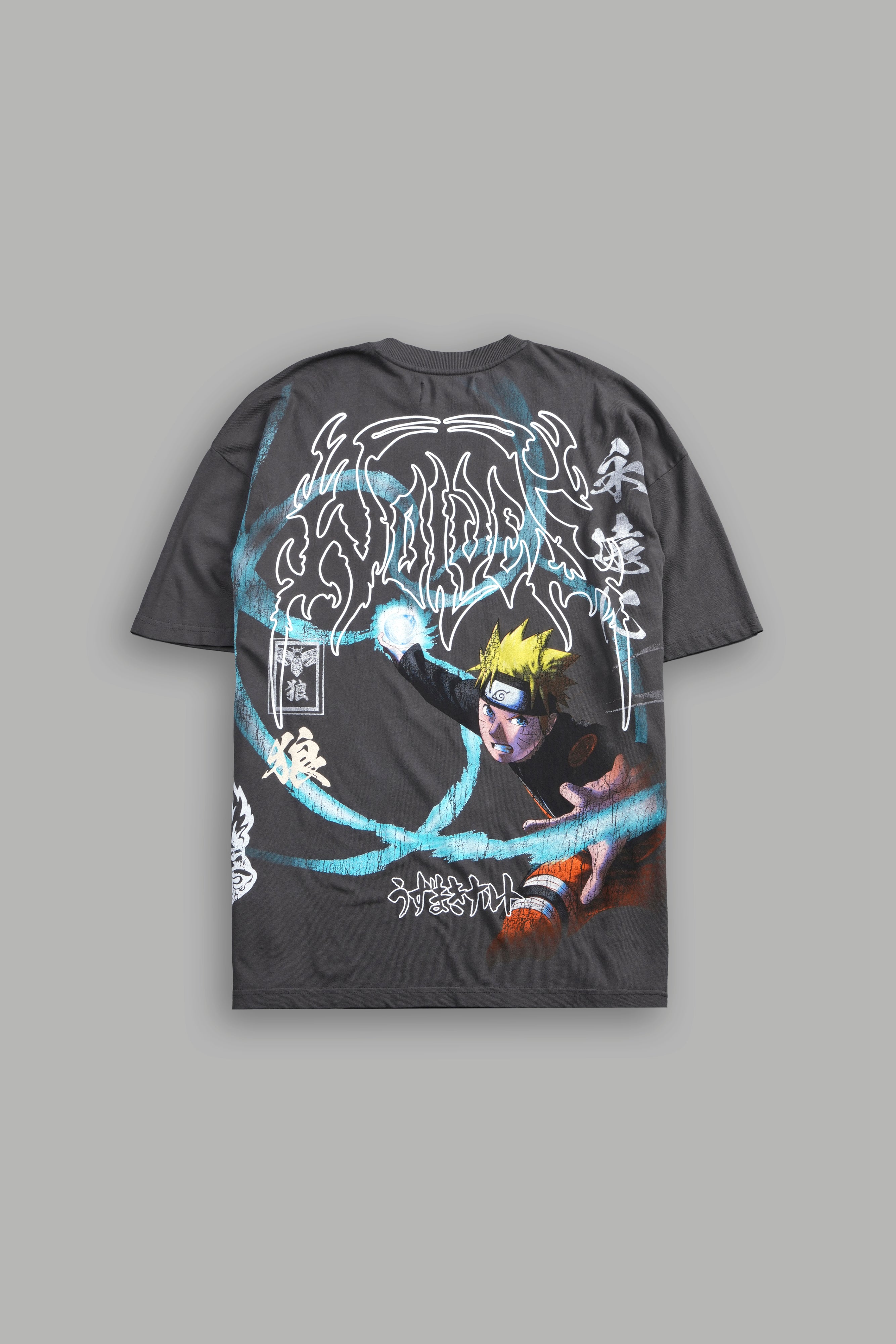 Rasengan Premium Oversized Tee in Wolf Gray