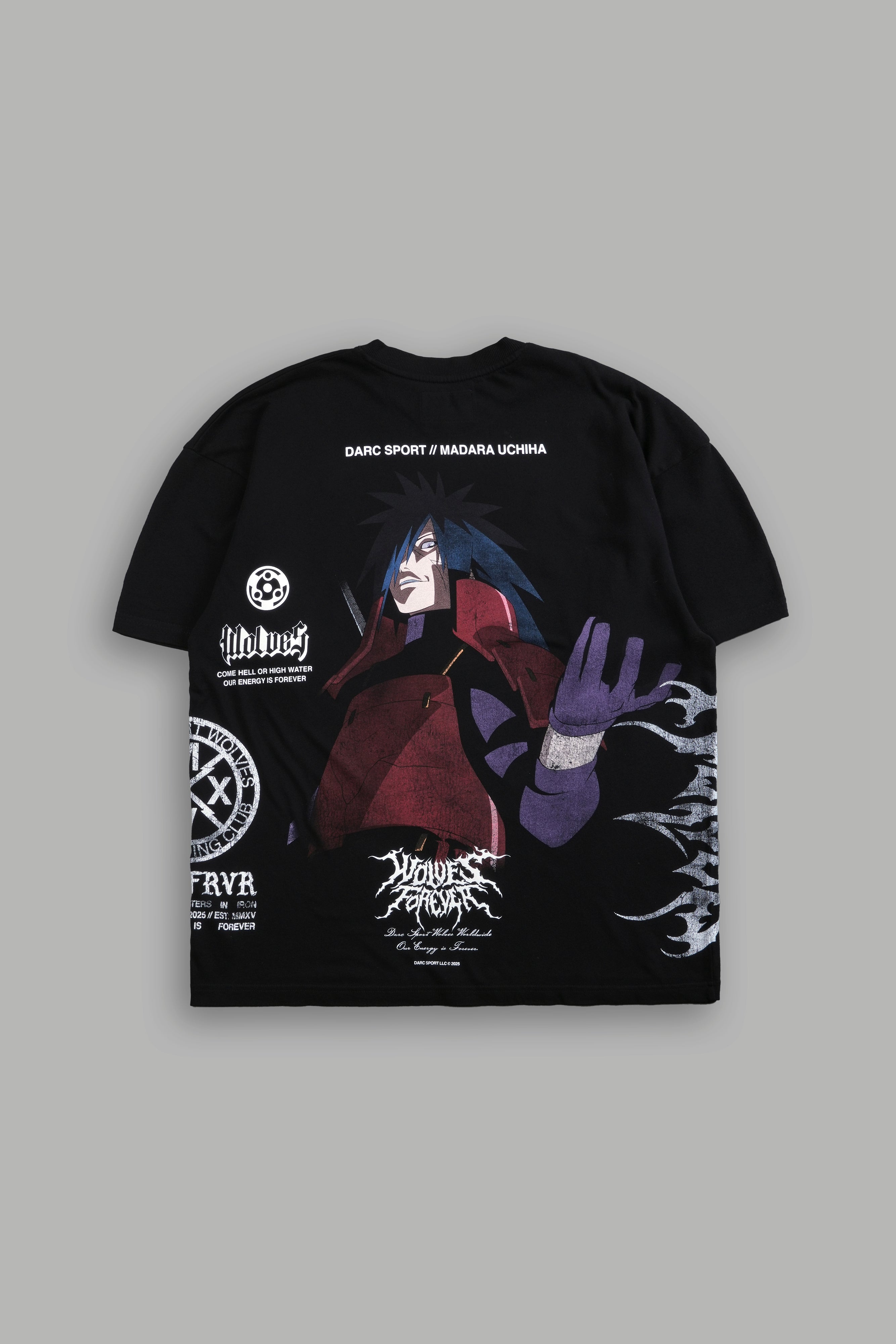 Madara Uchiha "Side By Side" Series Premium Tee in Black