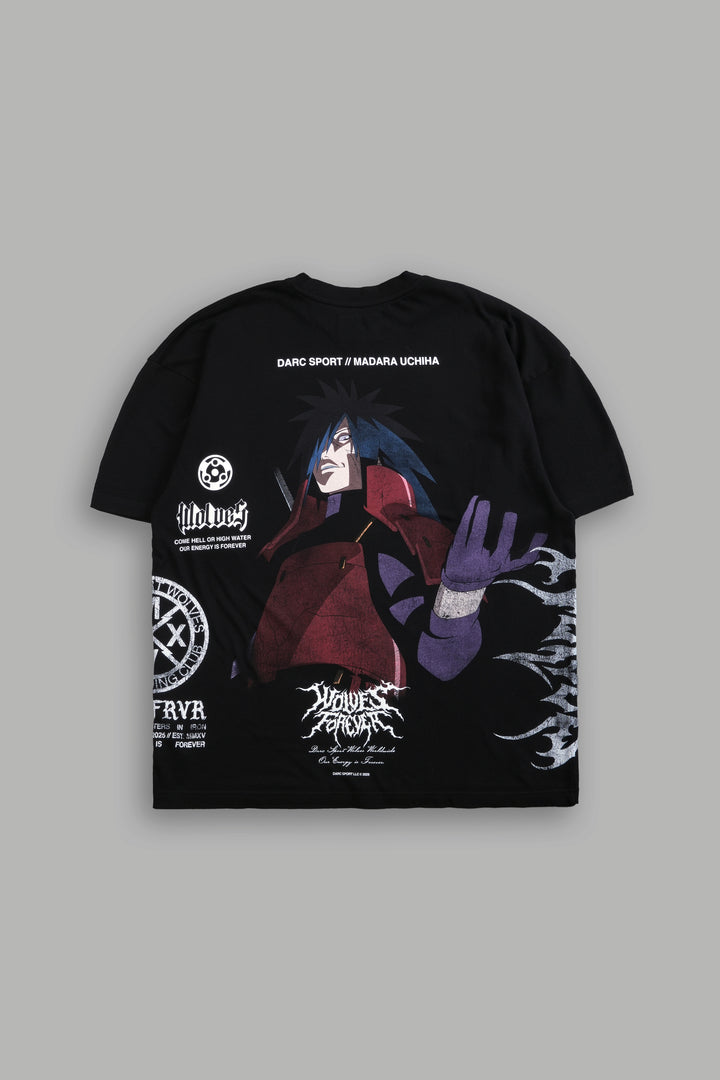 Madara Uchiha "Side By Side" Series Premium Tee in Black