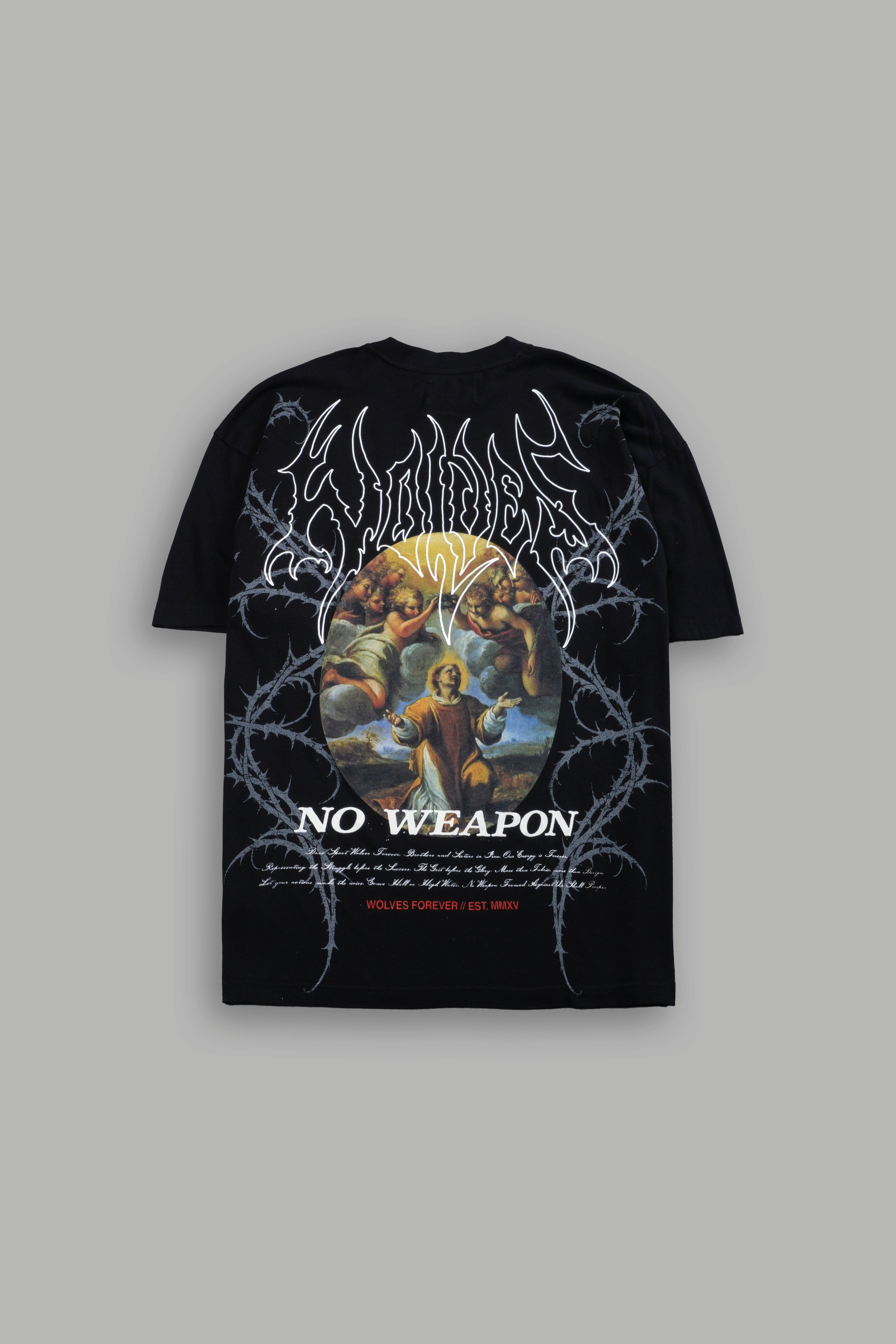 Beyond Premium Oversized Tee in Black